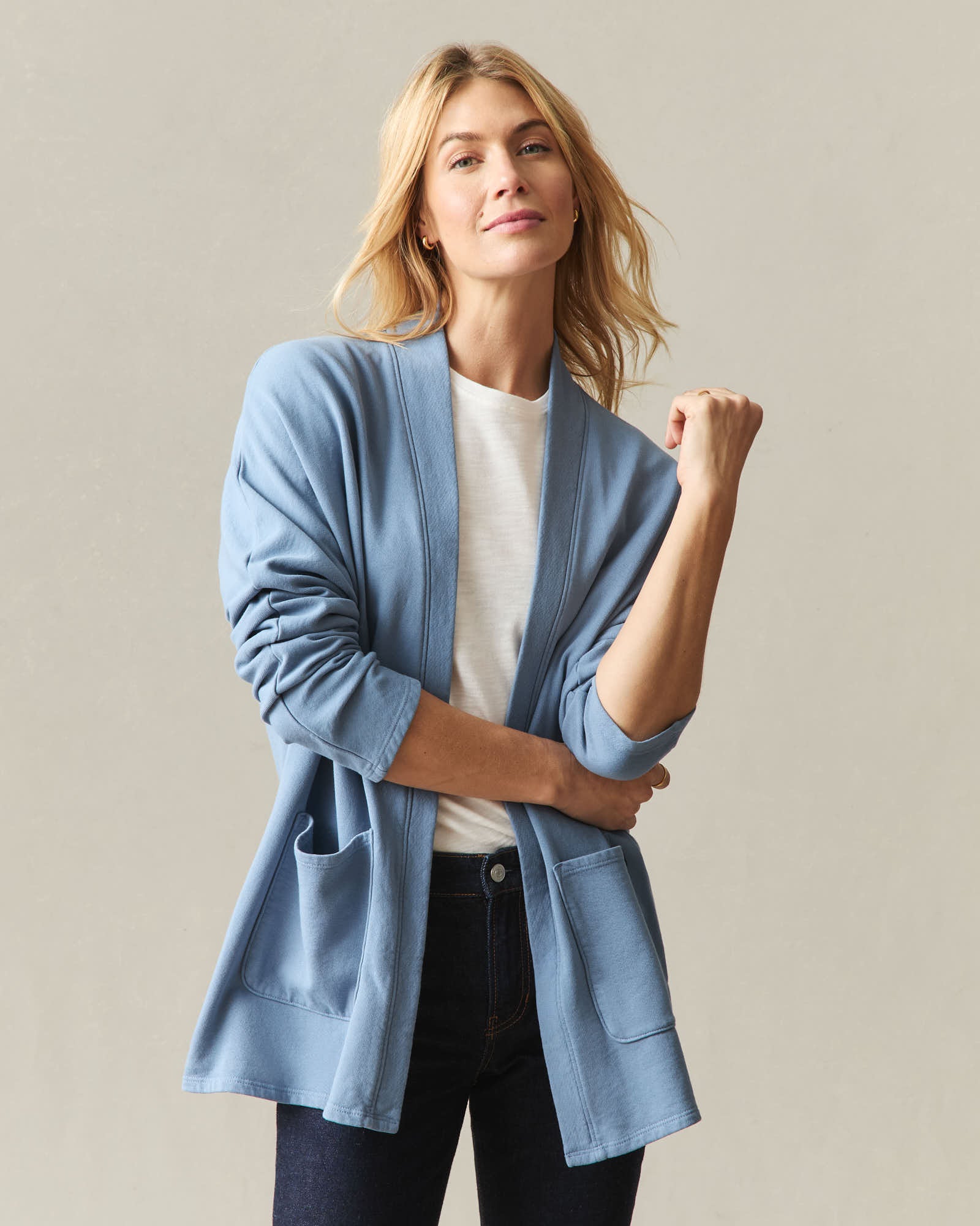 Women's French Terry Cardigan - Infinity