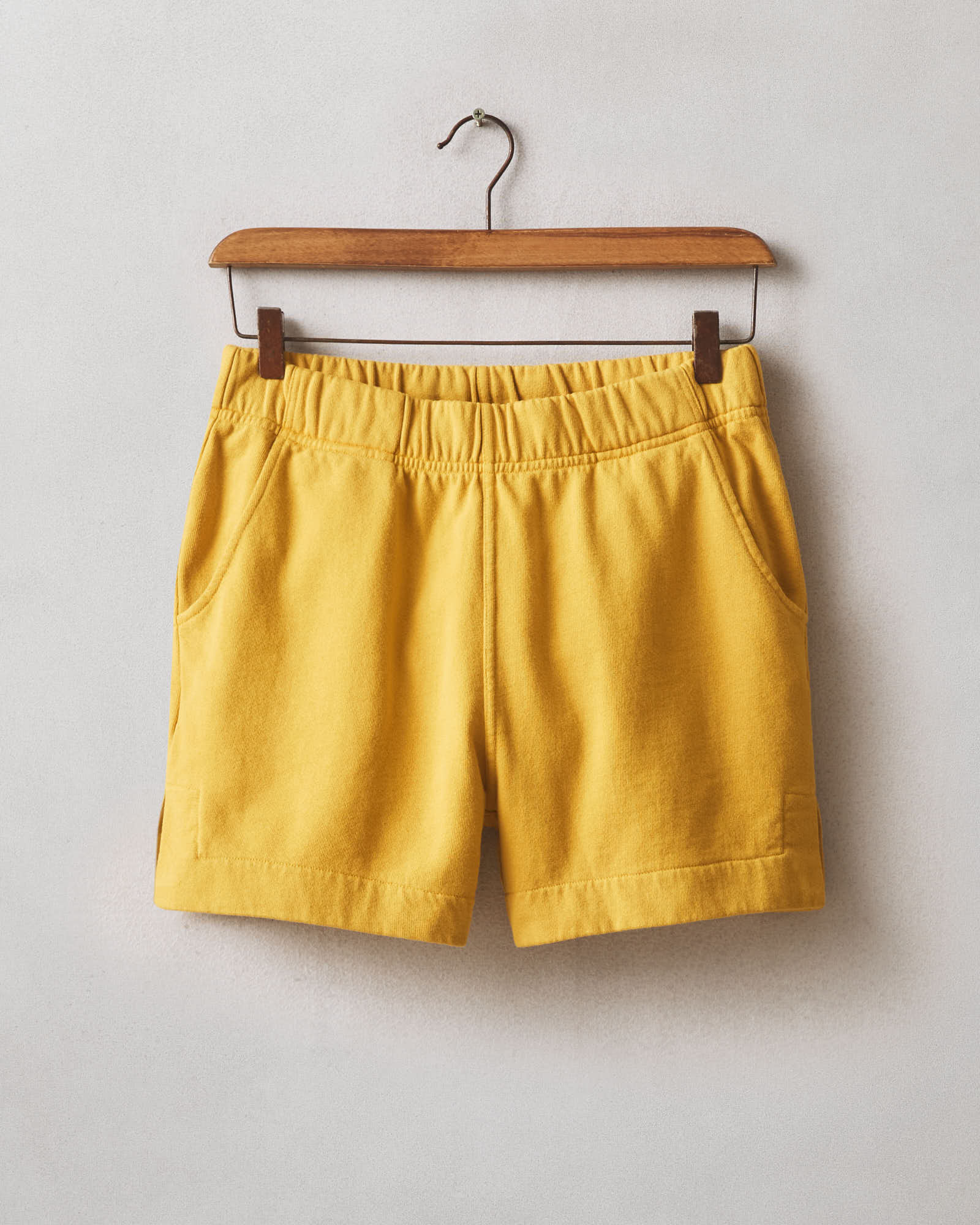 Women's Side Slit French Terry Short - Nugget Gold