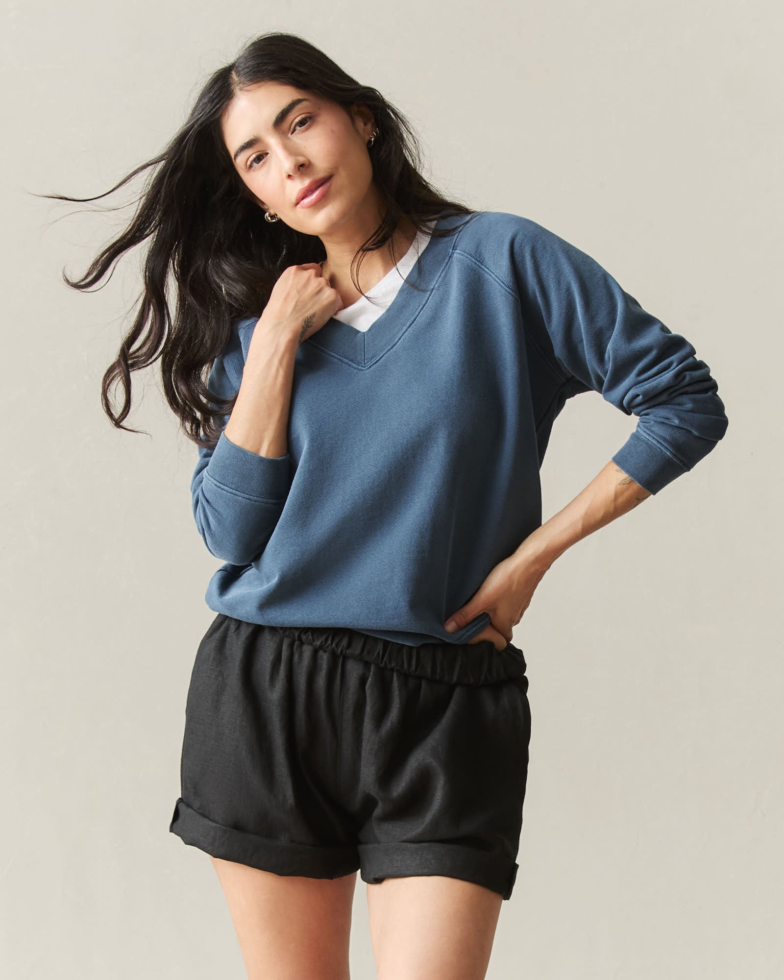 Women's French Terry V-Neck - Spellbound