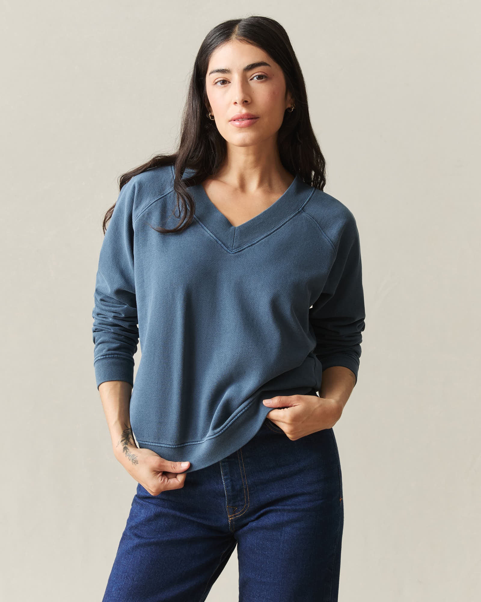Women's French Terry V-Neck - Spellbound