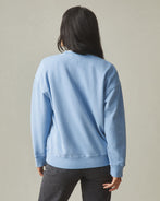 ★★ ★★ Women's Monologo French Terry Relaxed F Women's Vintage Wash Relaxed French Terry Crew - Fountain