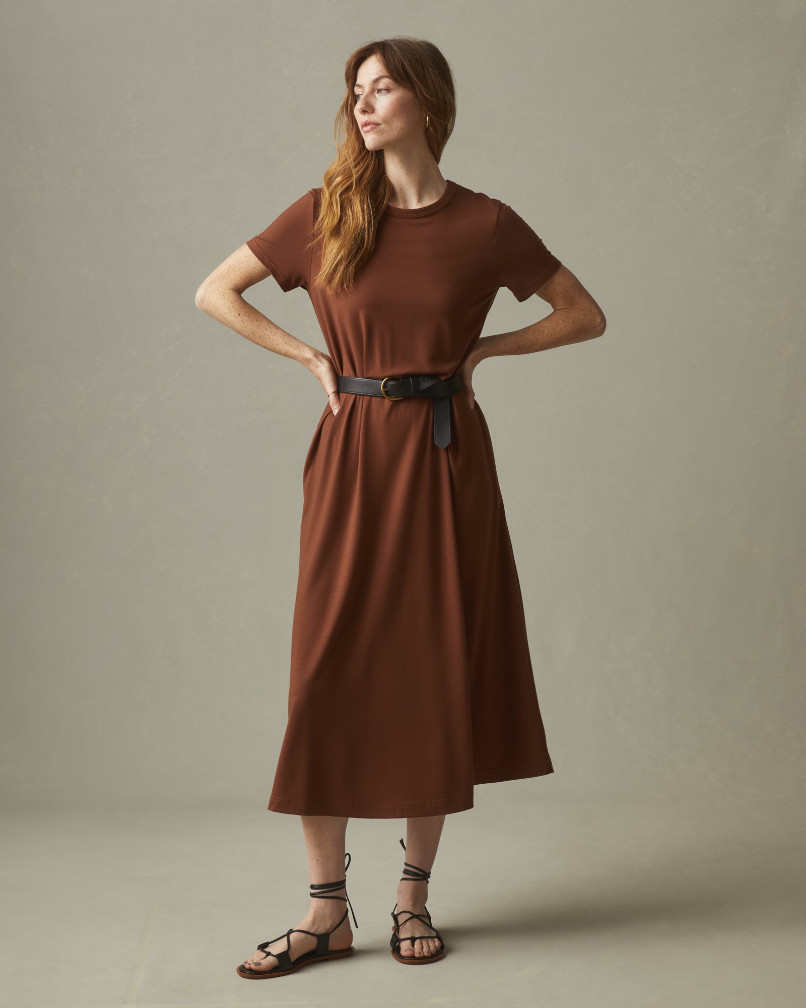 knee length dresses for ladies Dress, Horse Sense Print / Xs main image 1
