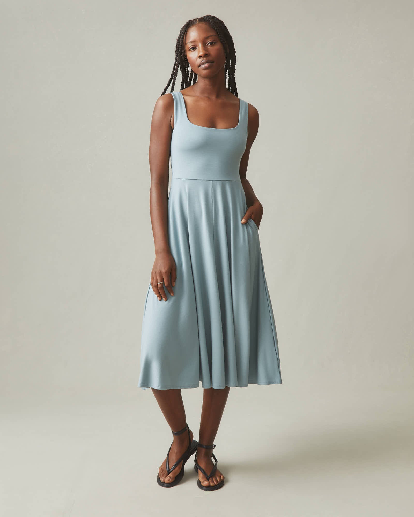 princess polly baby blue dress Rosie Mini Dress main image 1
