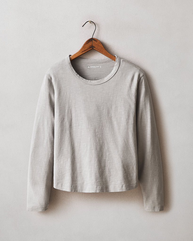 Women’s Premium Slub Curved Hem Long Sleeve