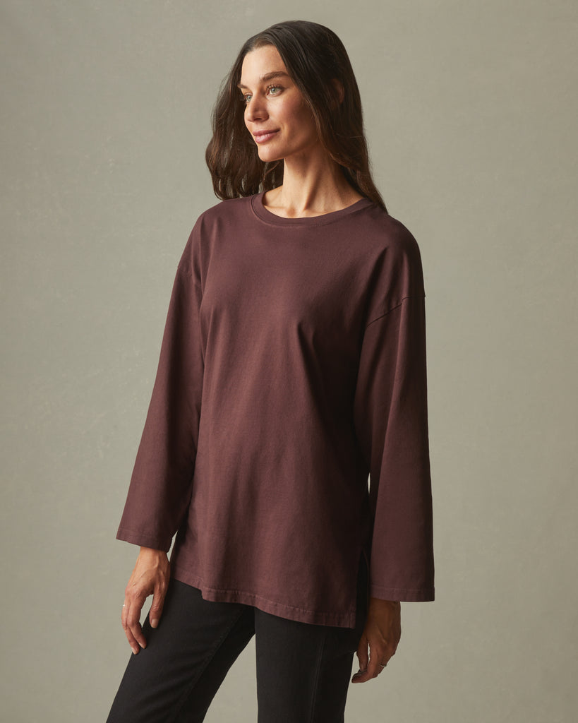 Women’s Relaxed Cotton Long Sleeve Tee