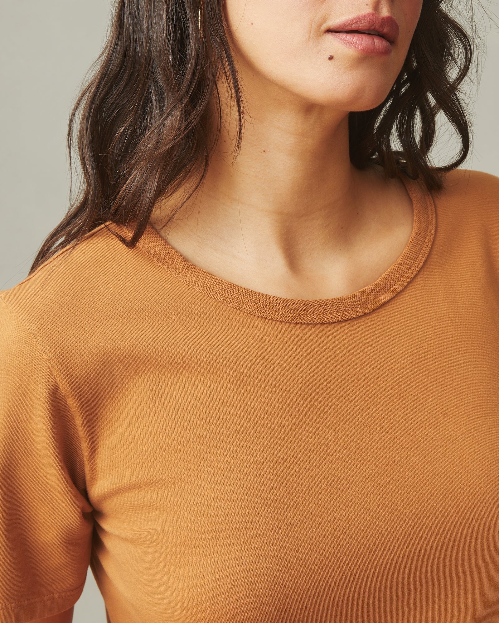 American Giant T Shirt Dress Cashew