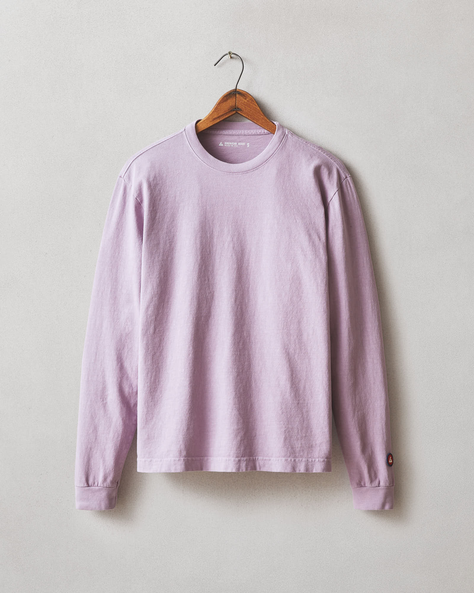 Women's Vintage Crew Long Sleeve Tee - Washed Very Grape