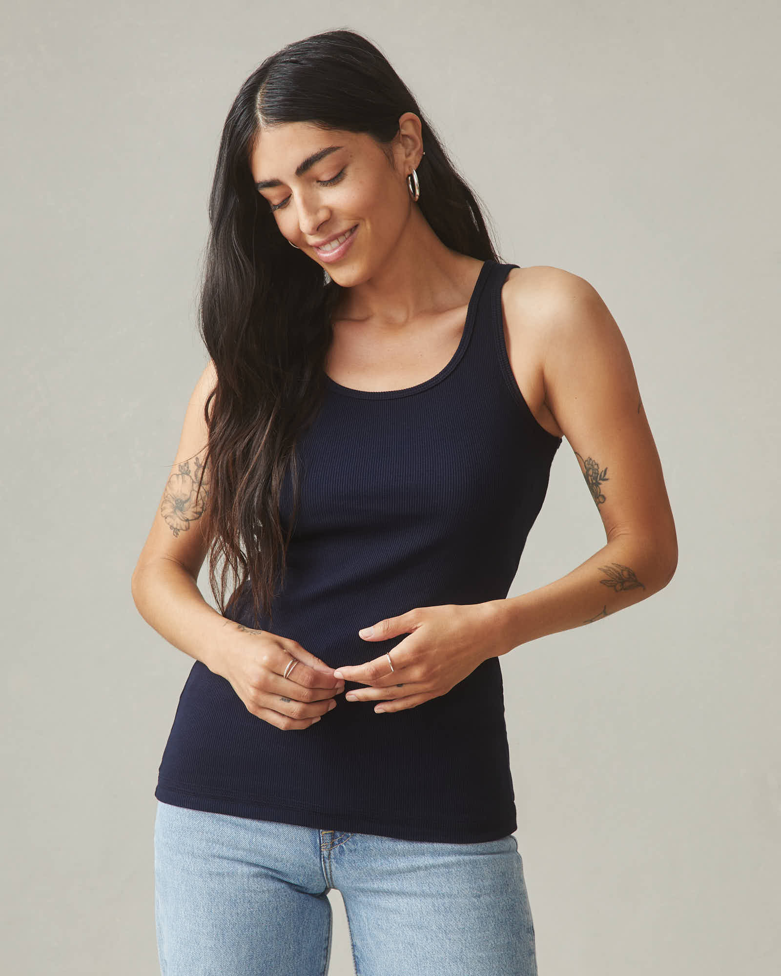 Women's Original Rib Tank - Dress Navy