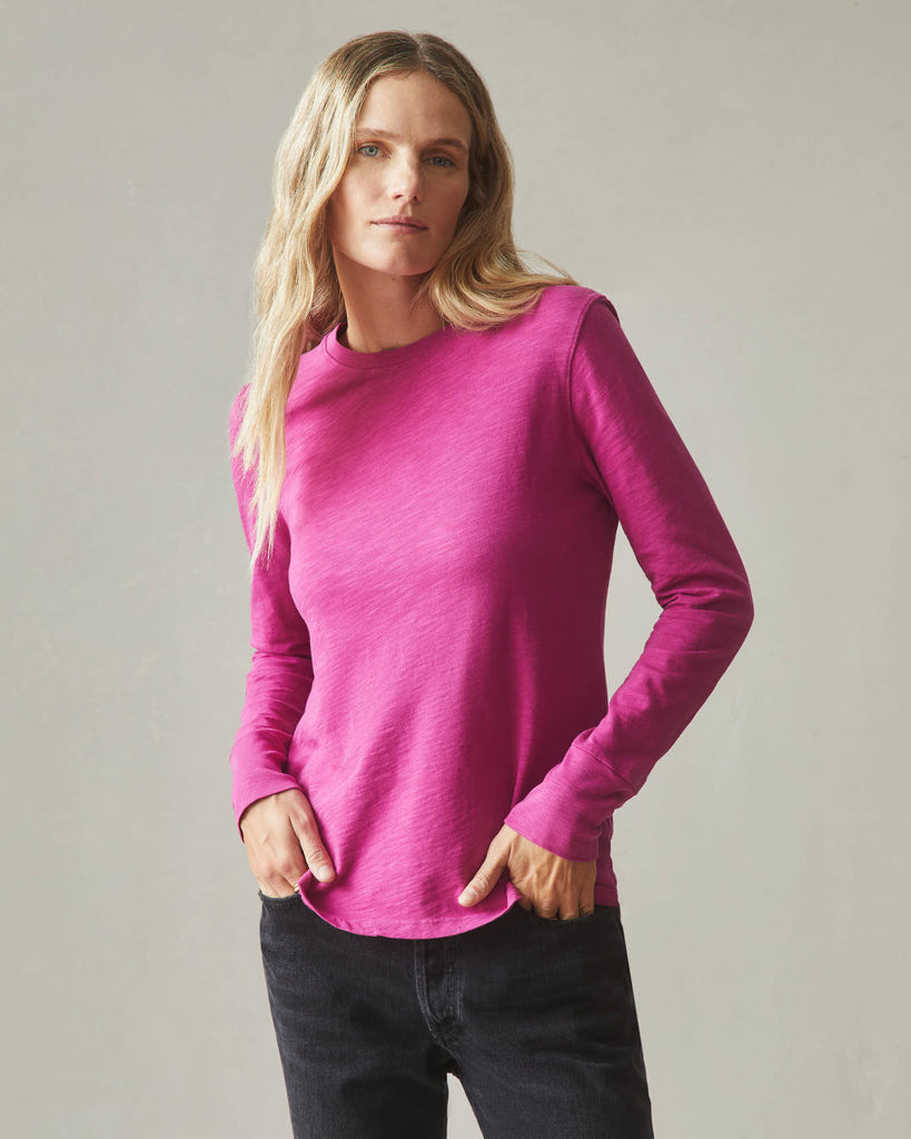 Women’s Premium Slub Crew Long Sleeve Tee