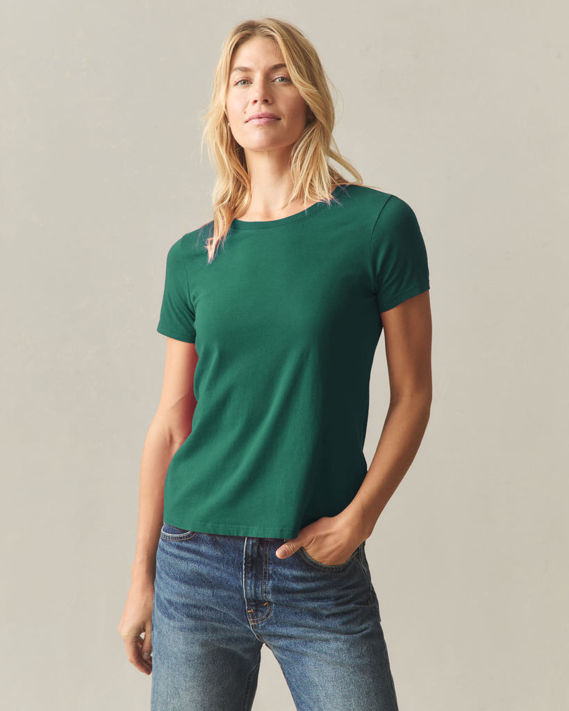 Women’s Classic Cotton Crew Tee from American Giant - $40