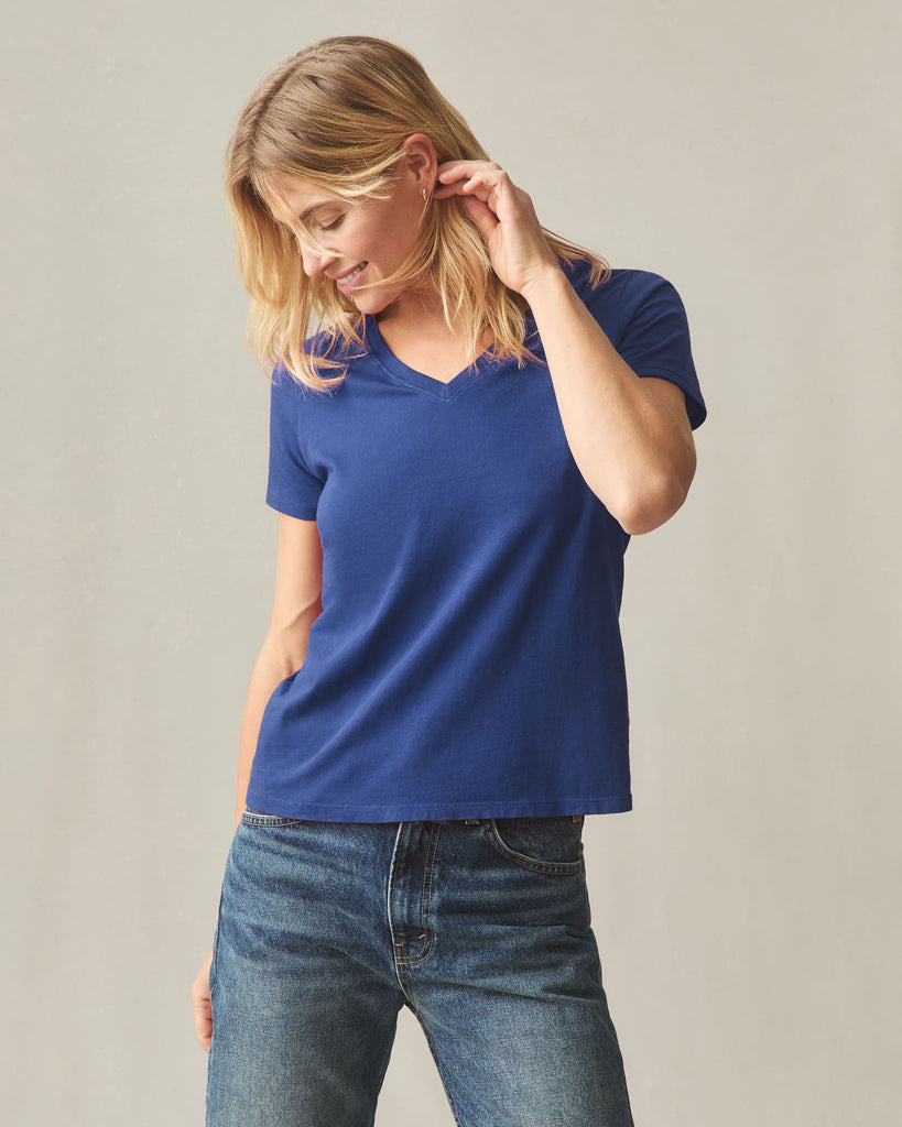 Women’s Classic Cotton V-Neck Tee from American Giant - $40