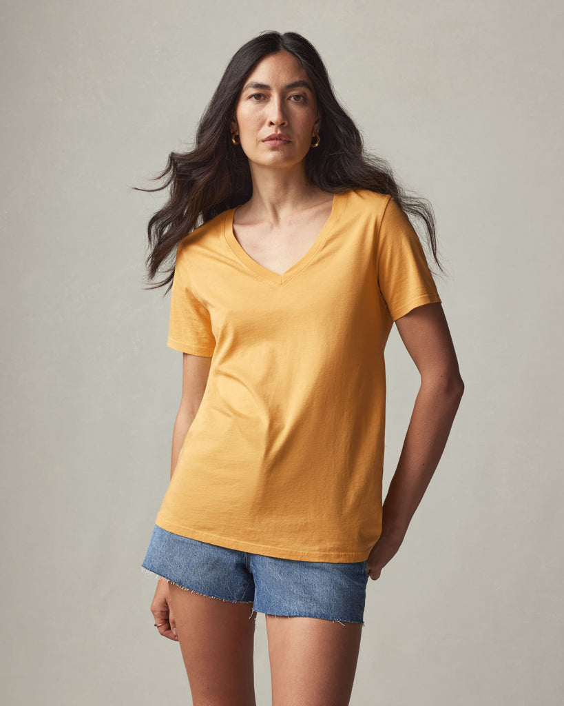 Women’s Classic Cotton V-Neck Tee from American Giant - $45