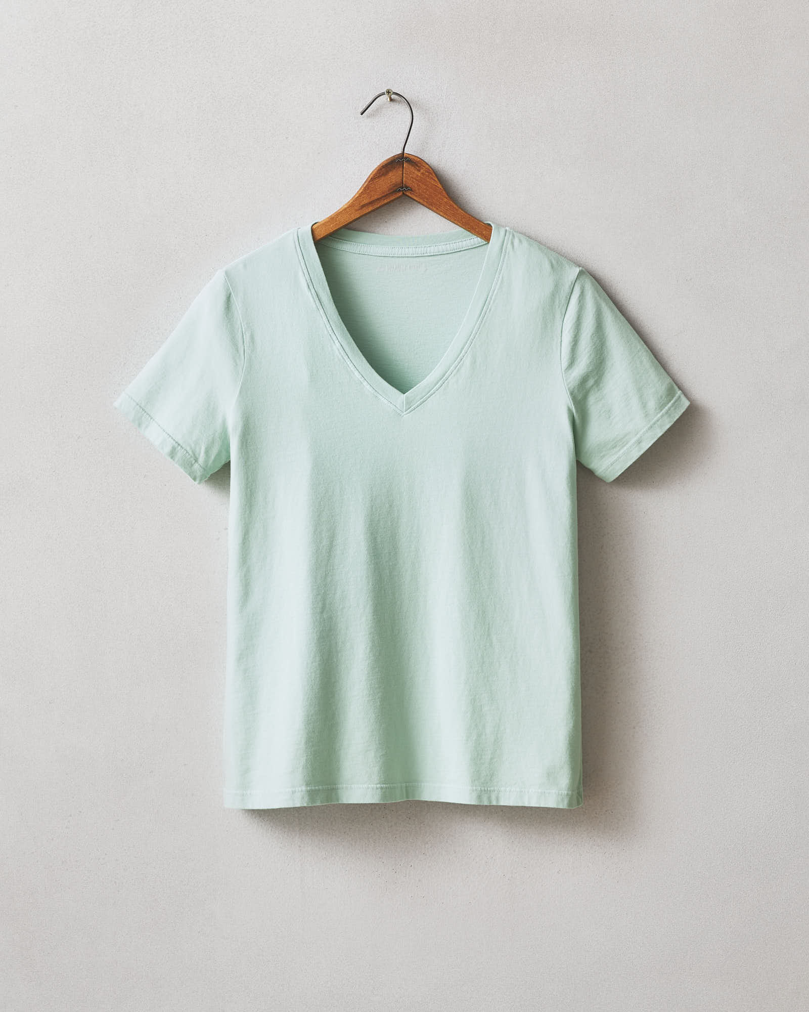 Women's Classic Cotton V-Neck Tee - Grayed Jade XS Women's Classic Cotton V-Neck Tee - Grayed Jade XS
