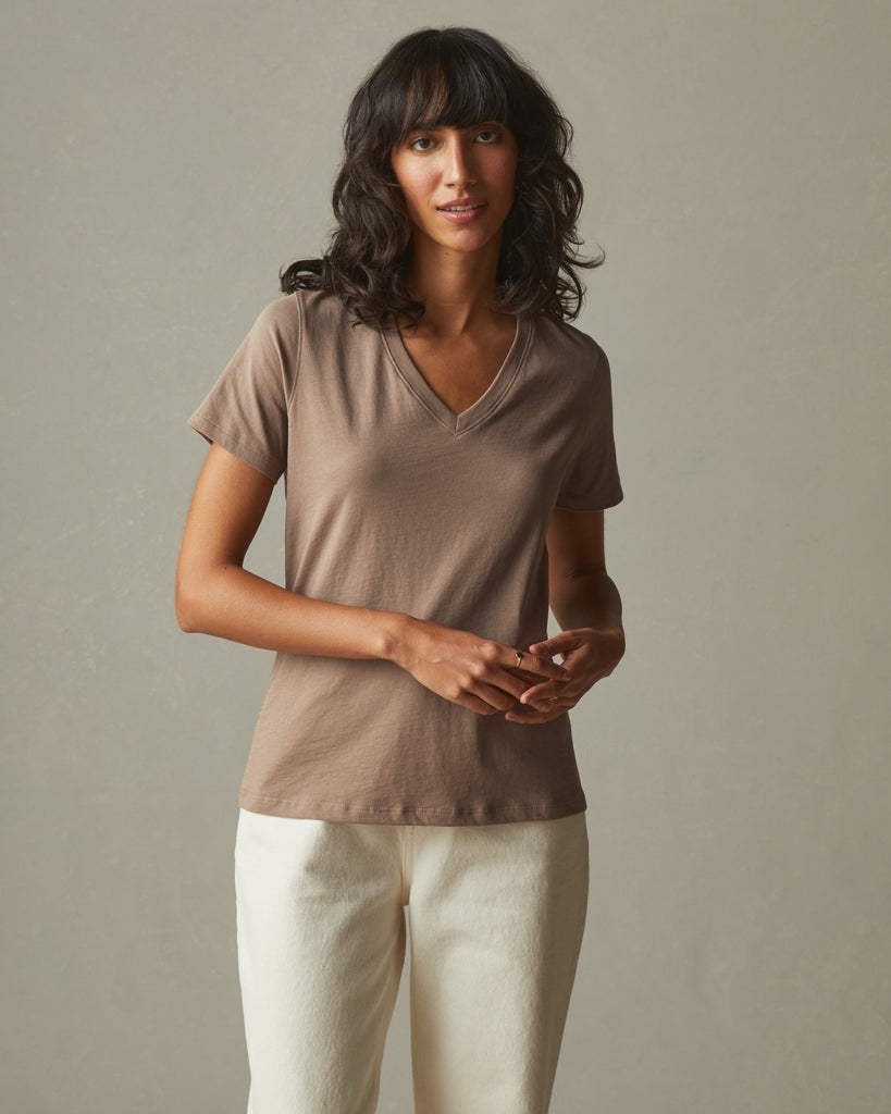 Women’s Classic Cotton V-Neck Tee