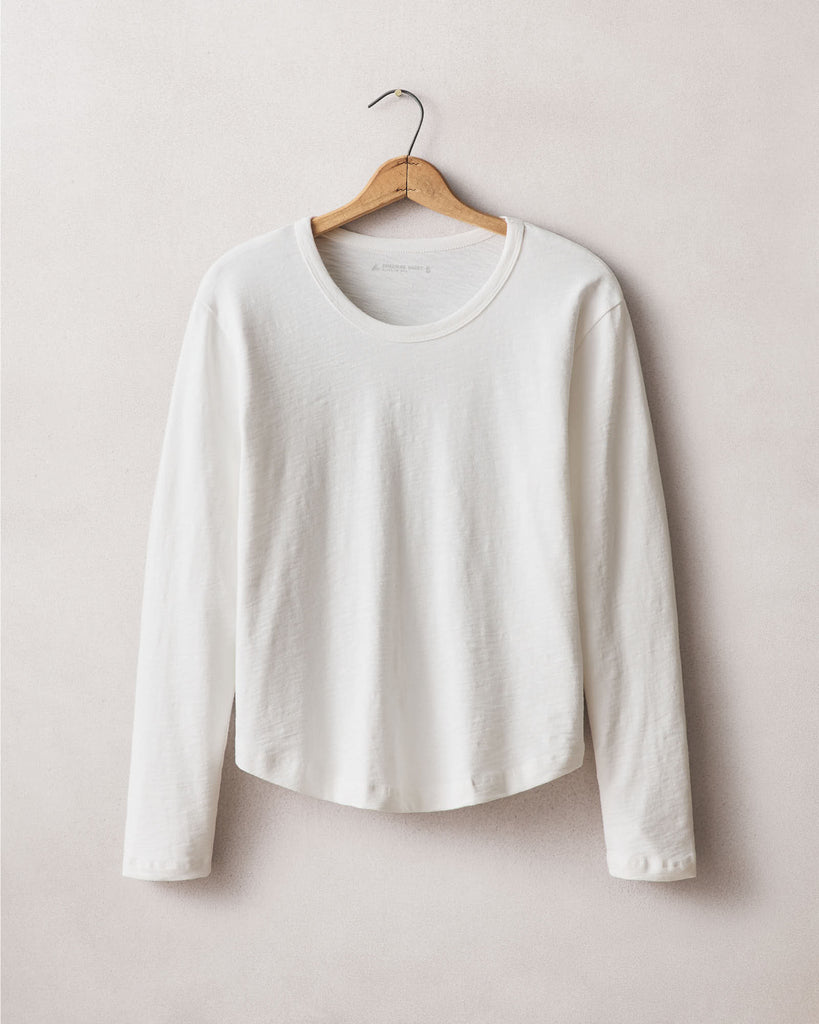Women’s Premium Slub Curved Hem Long Sleeve from American Giant - $65