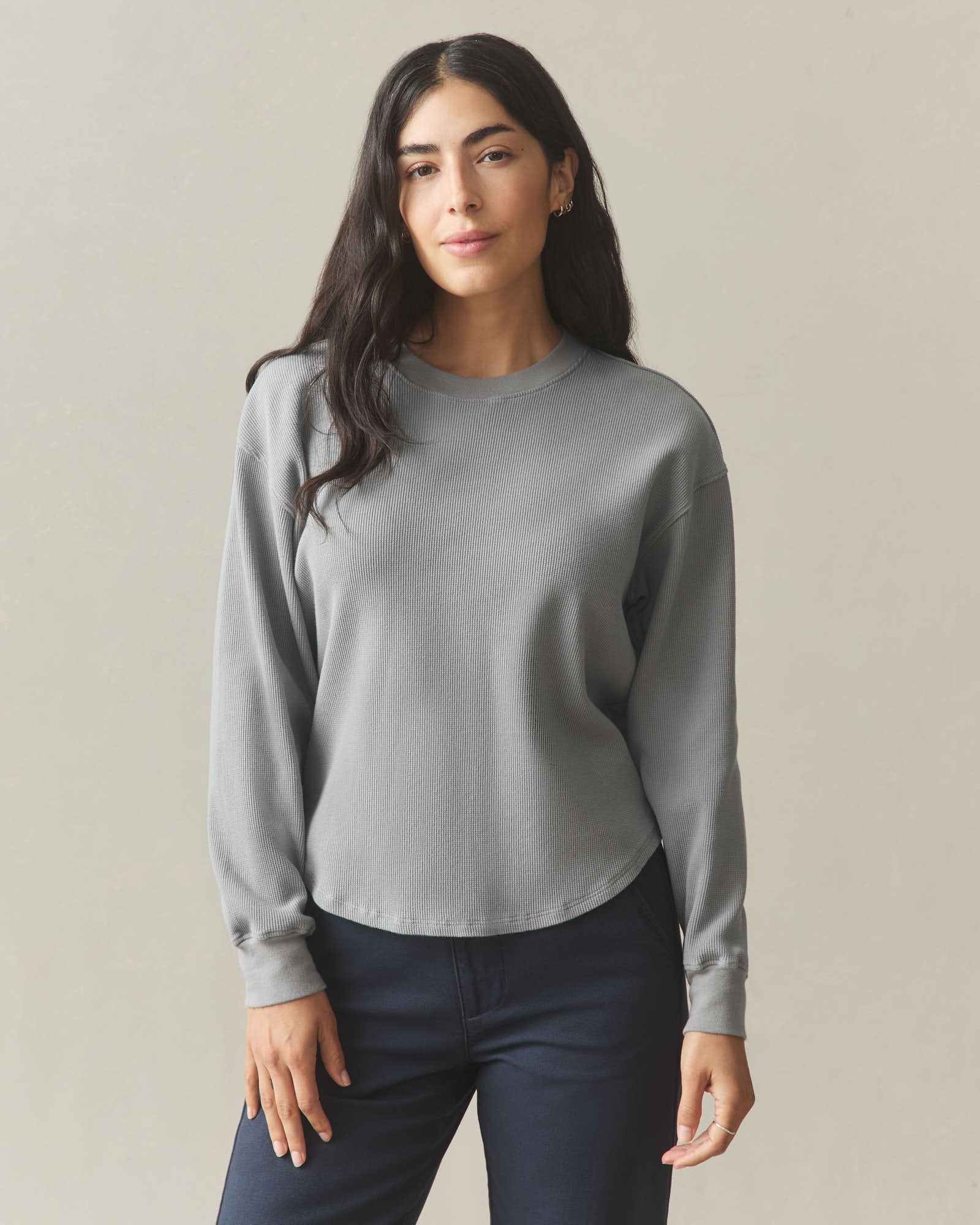 Women's Thermal Crew - Sharkskin