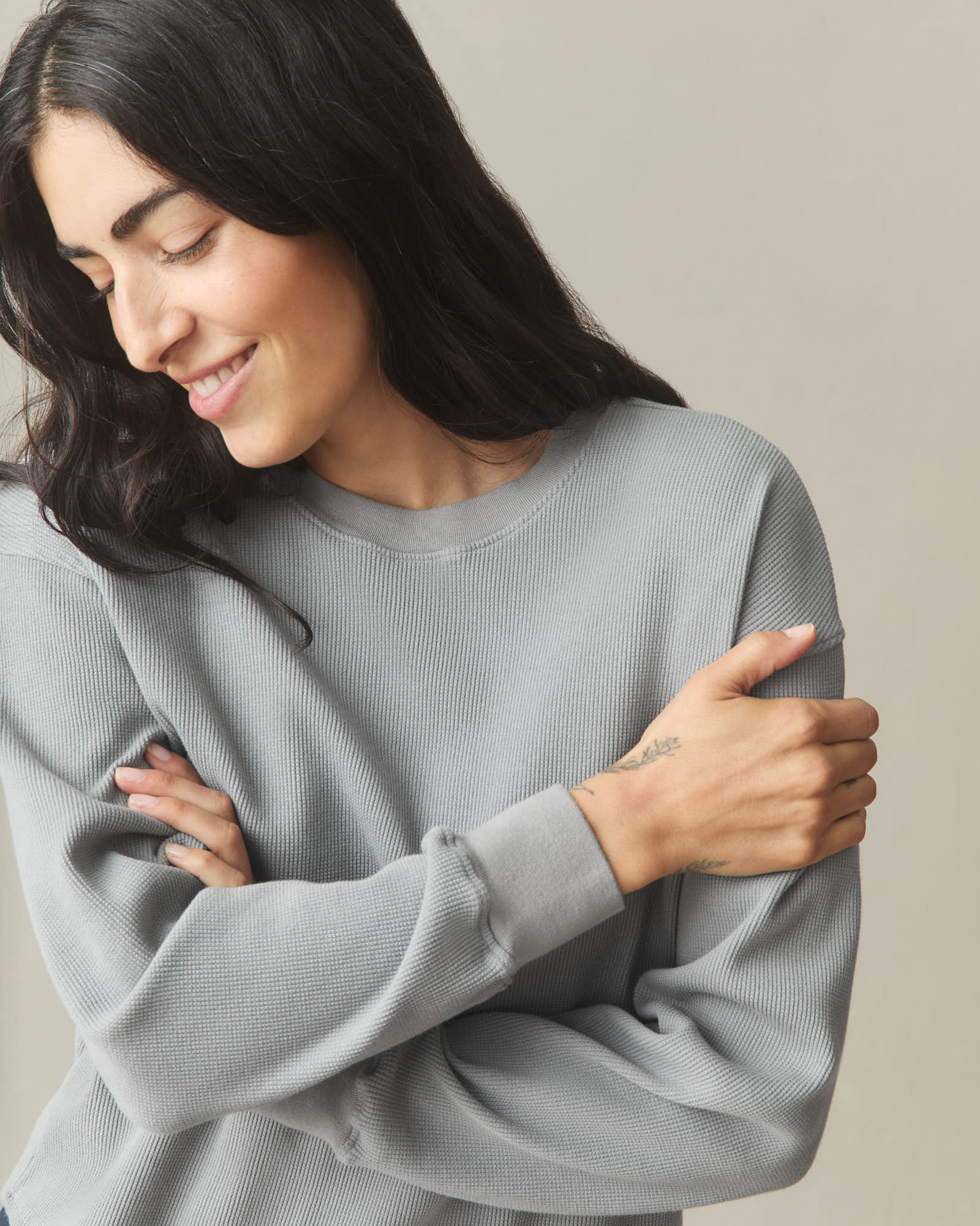 Women's Thermal Crew - Sharkskin