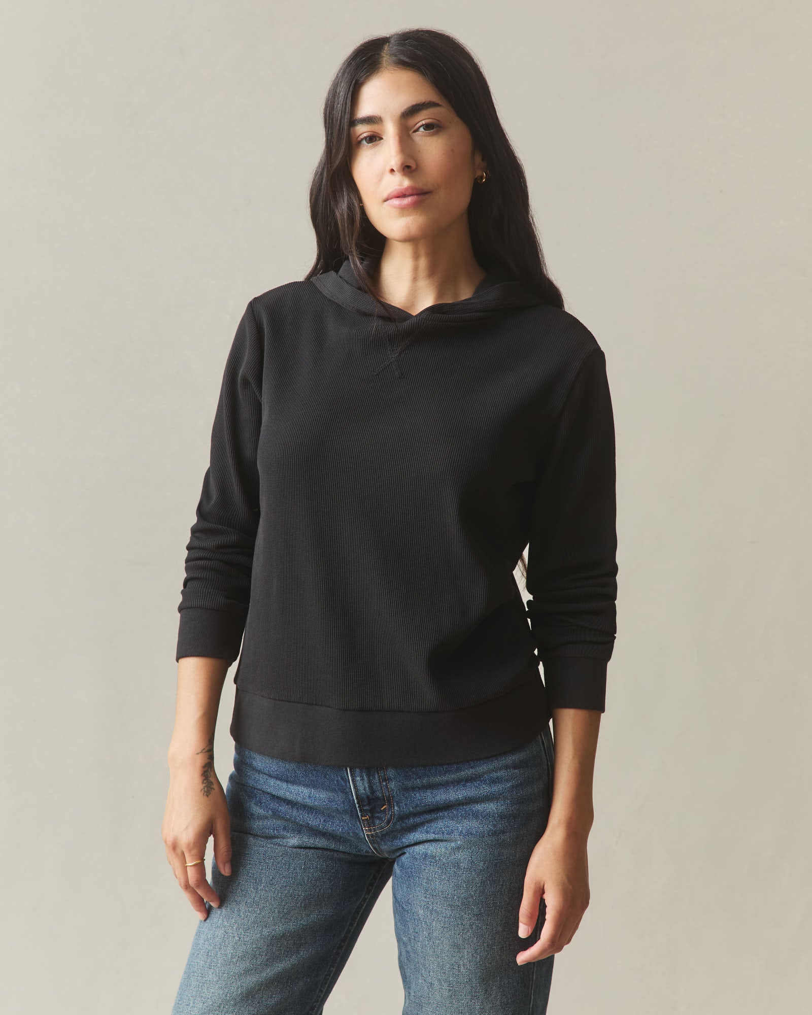 Women's Thermal Pullover - Black