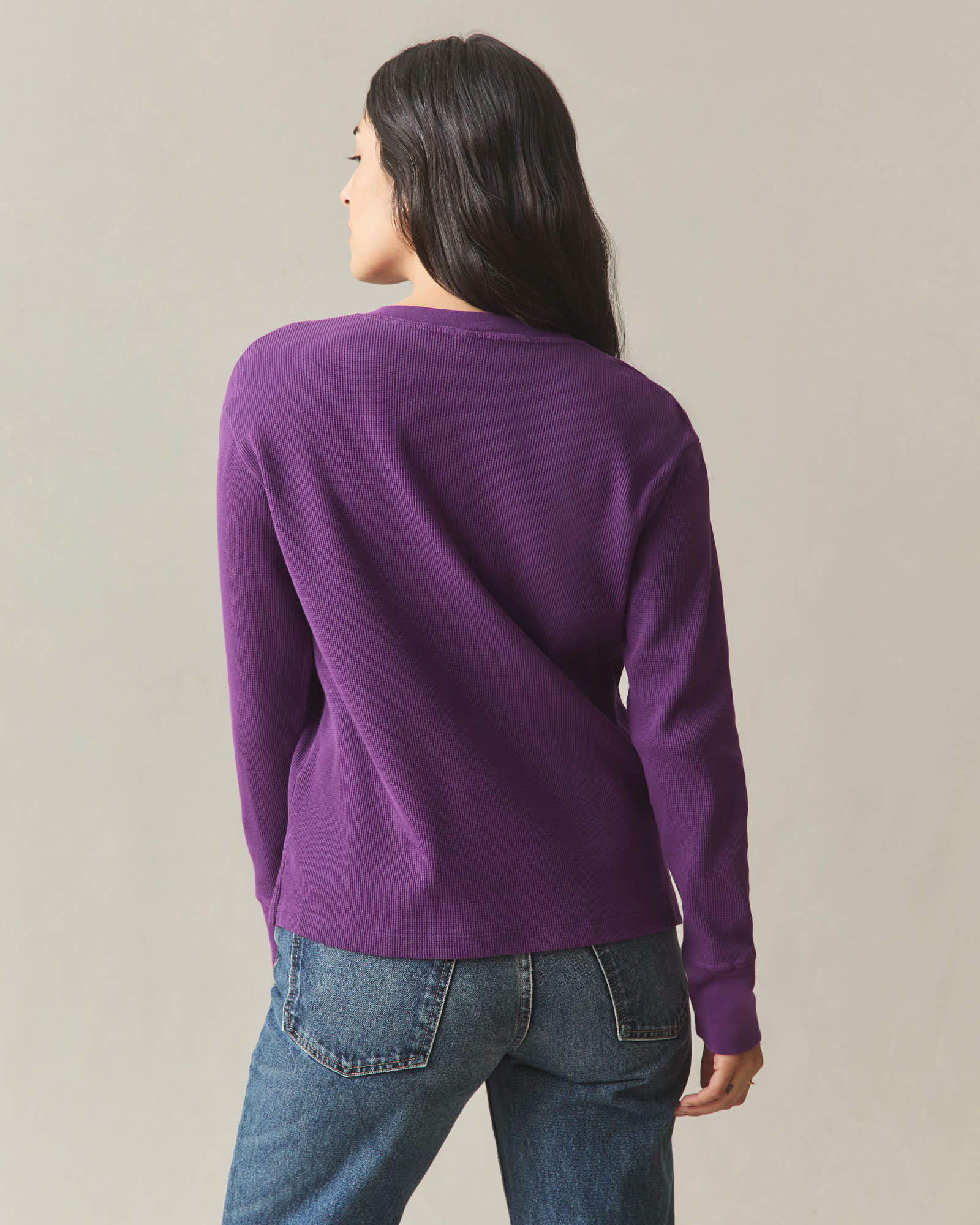 Women's Thermal Henley - Imperial Purple