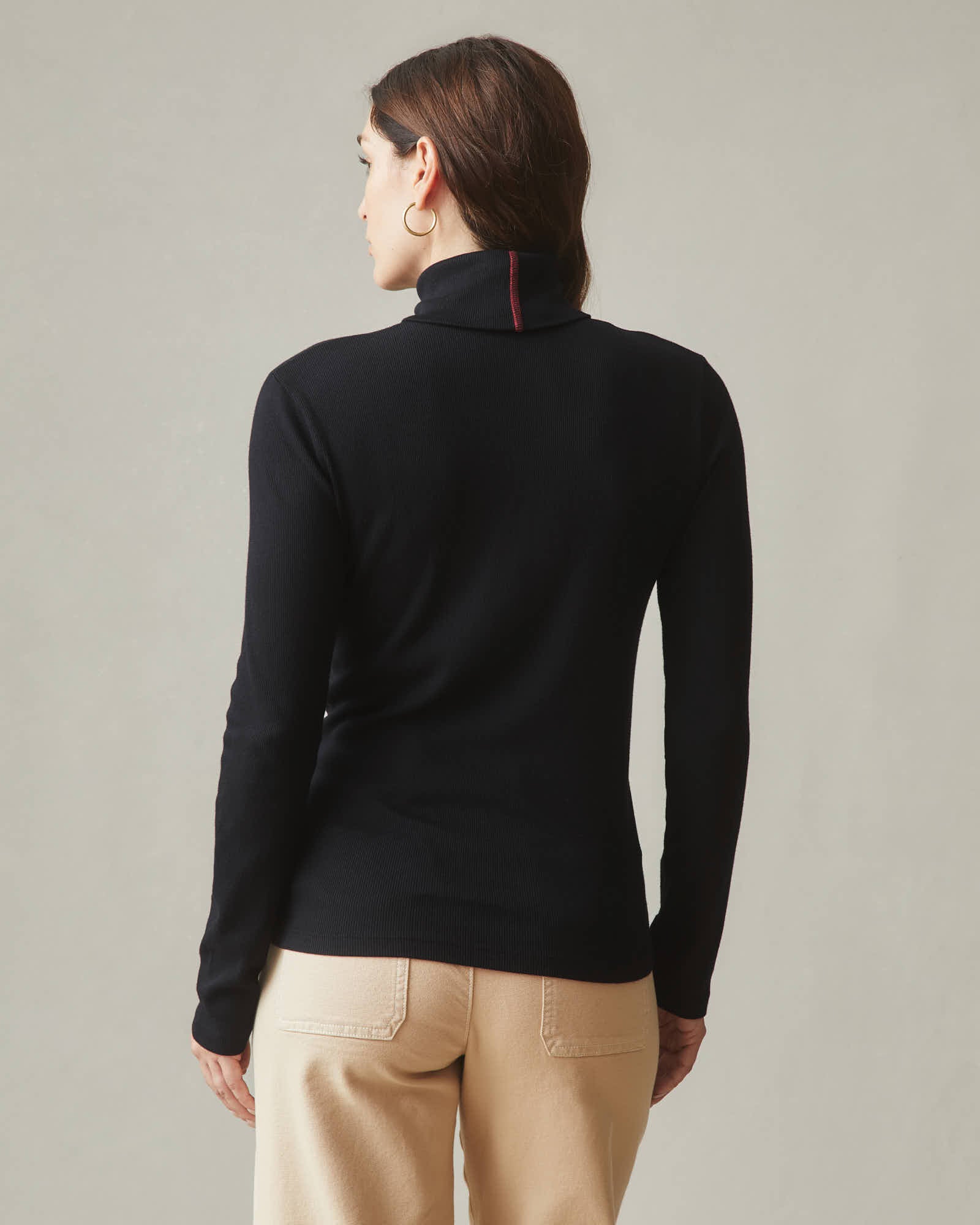 ラフロッグ TNRCN MOCK NECK STRECH TEE ブラック