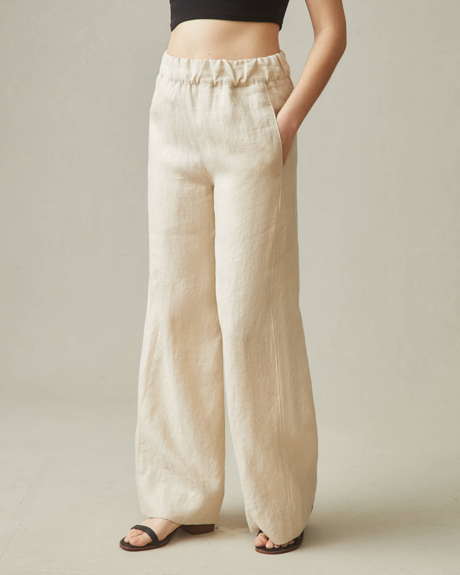 chinese dress ladies Women's Linen Wide Leg Pant