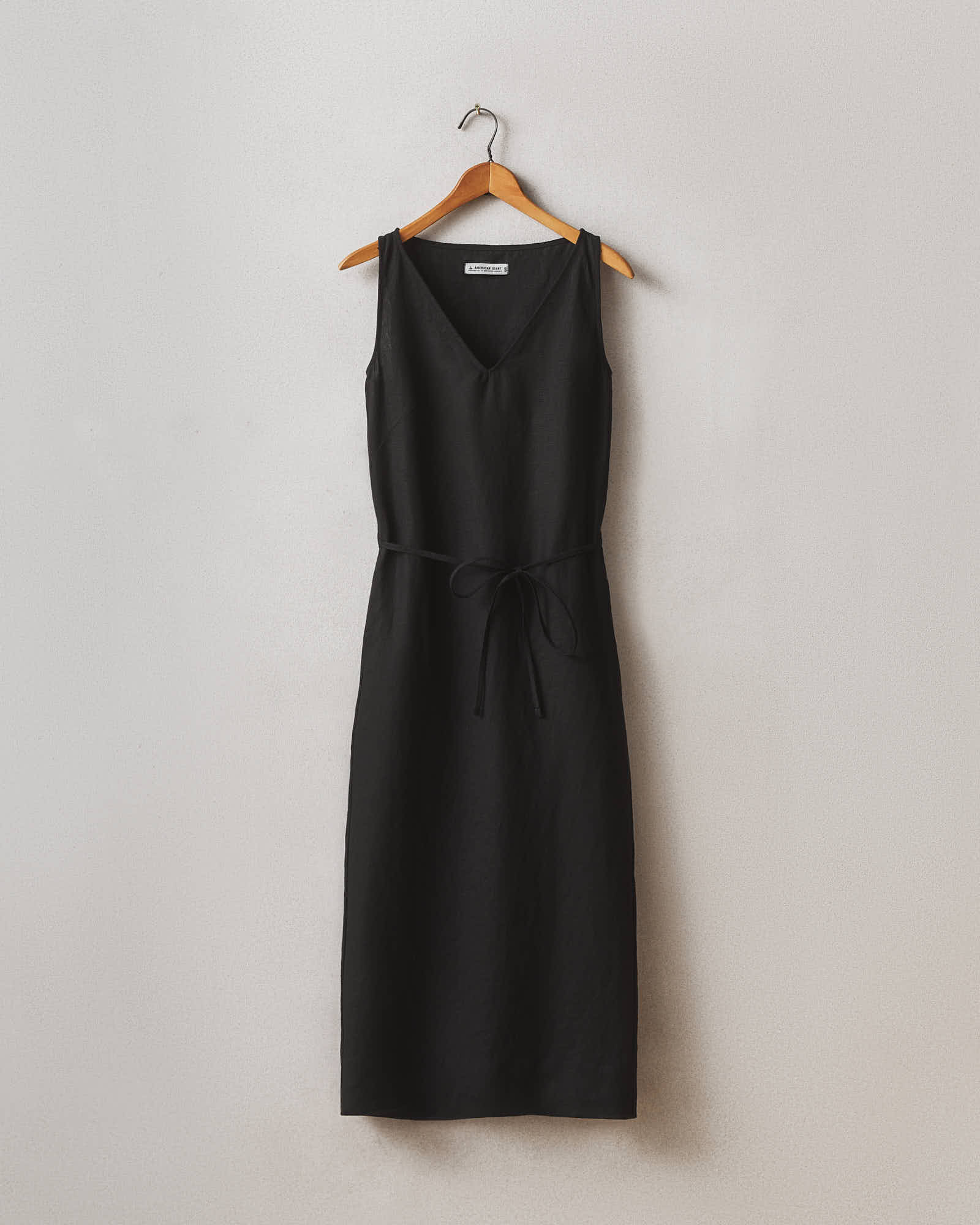 Women's Linen Tie Dress - Meteorite M Women's Linen Tie Dress - Meteorite M