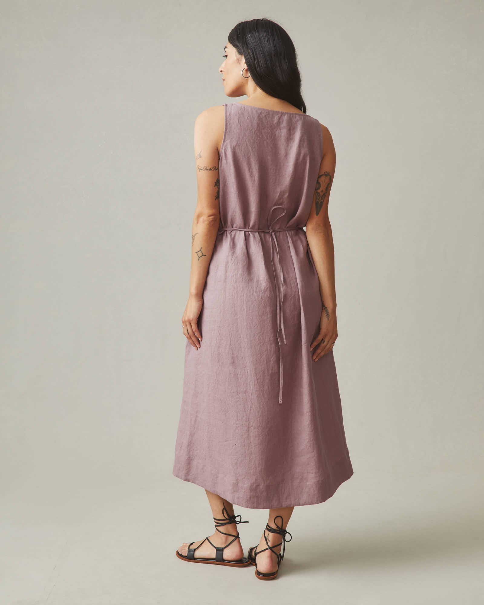 Women's Linen Tie Dress