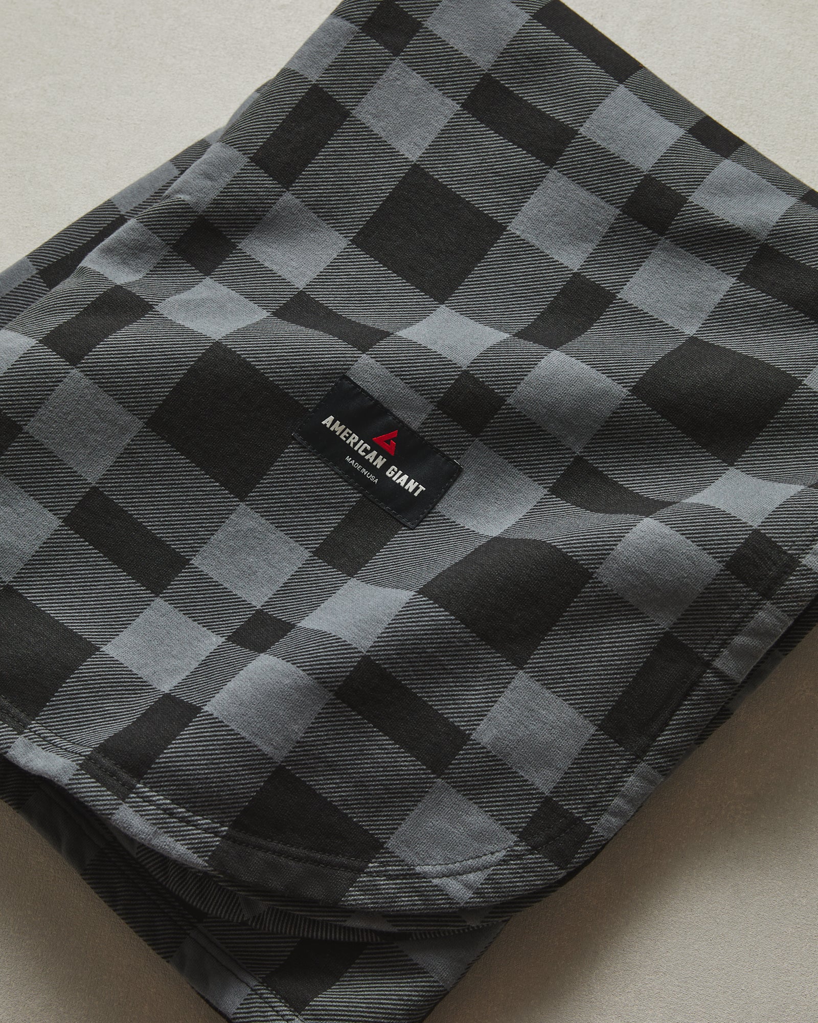 Heavyweight Stadium Blanket Stealth Plaid