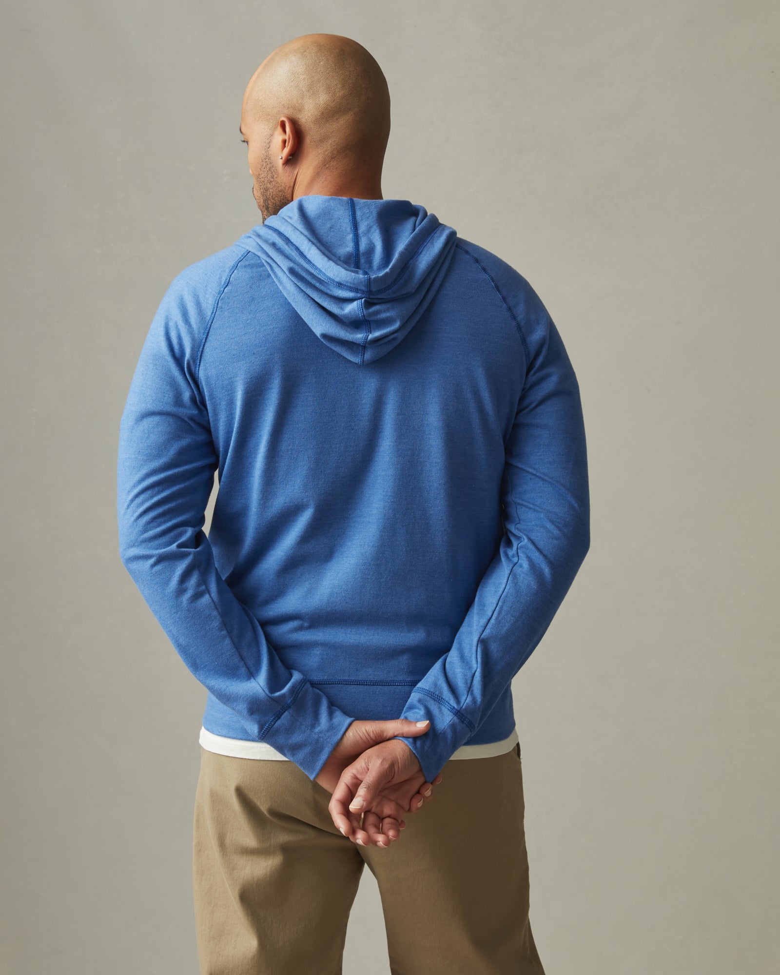 XXL Lightweight Full Zip - Essential Blue by American Giant - Made in The USA