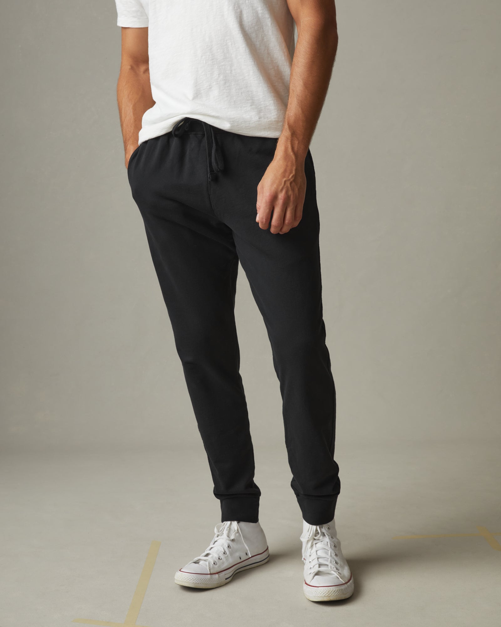 Men's French Terry Jogger Black