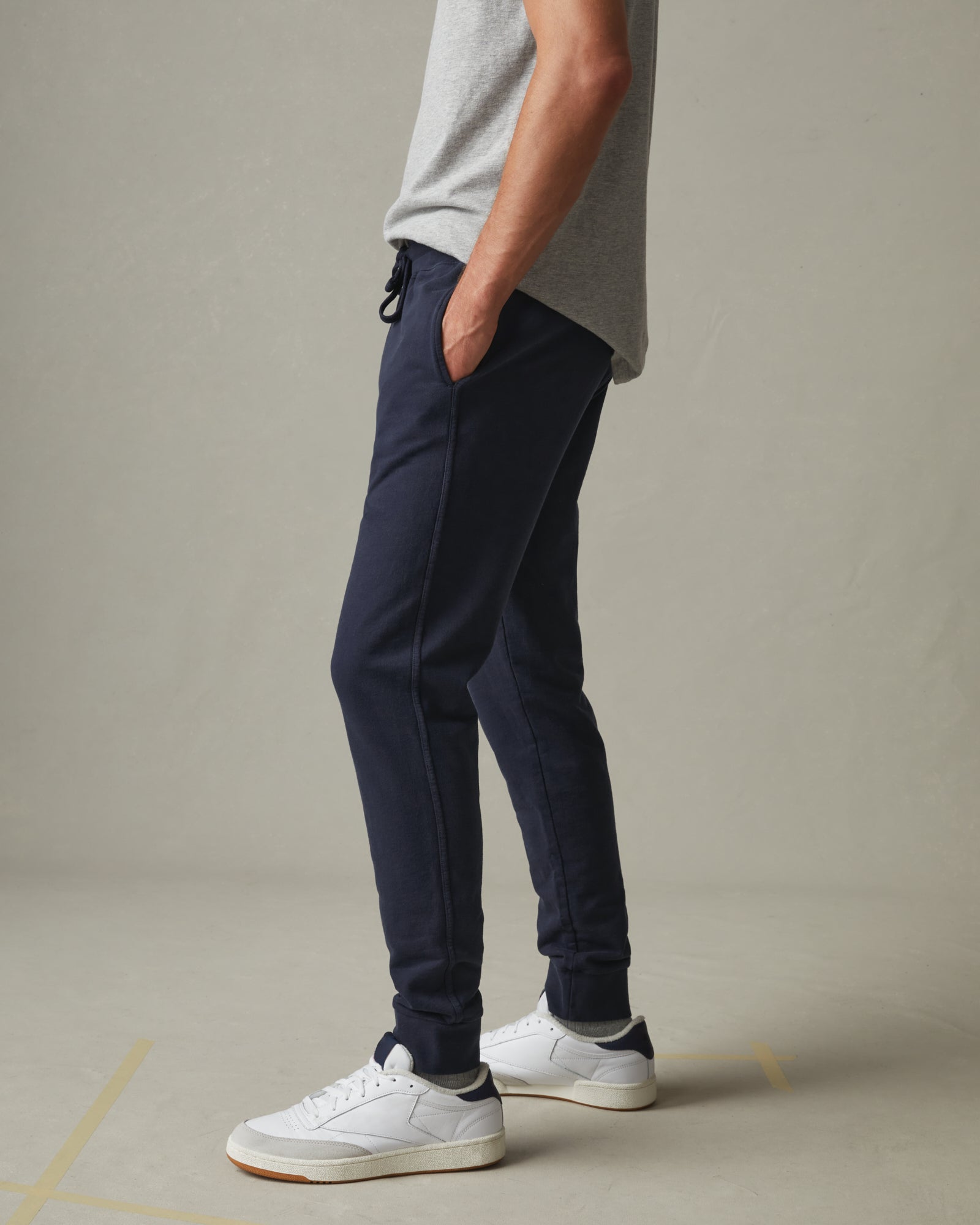 Blue jogger sweatpants shop
