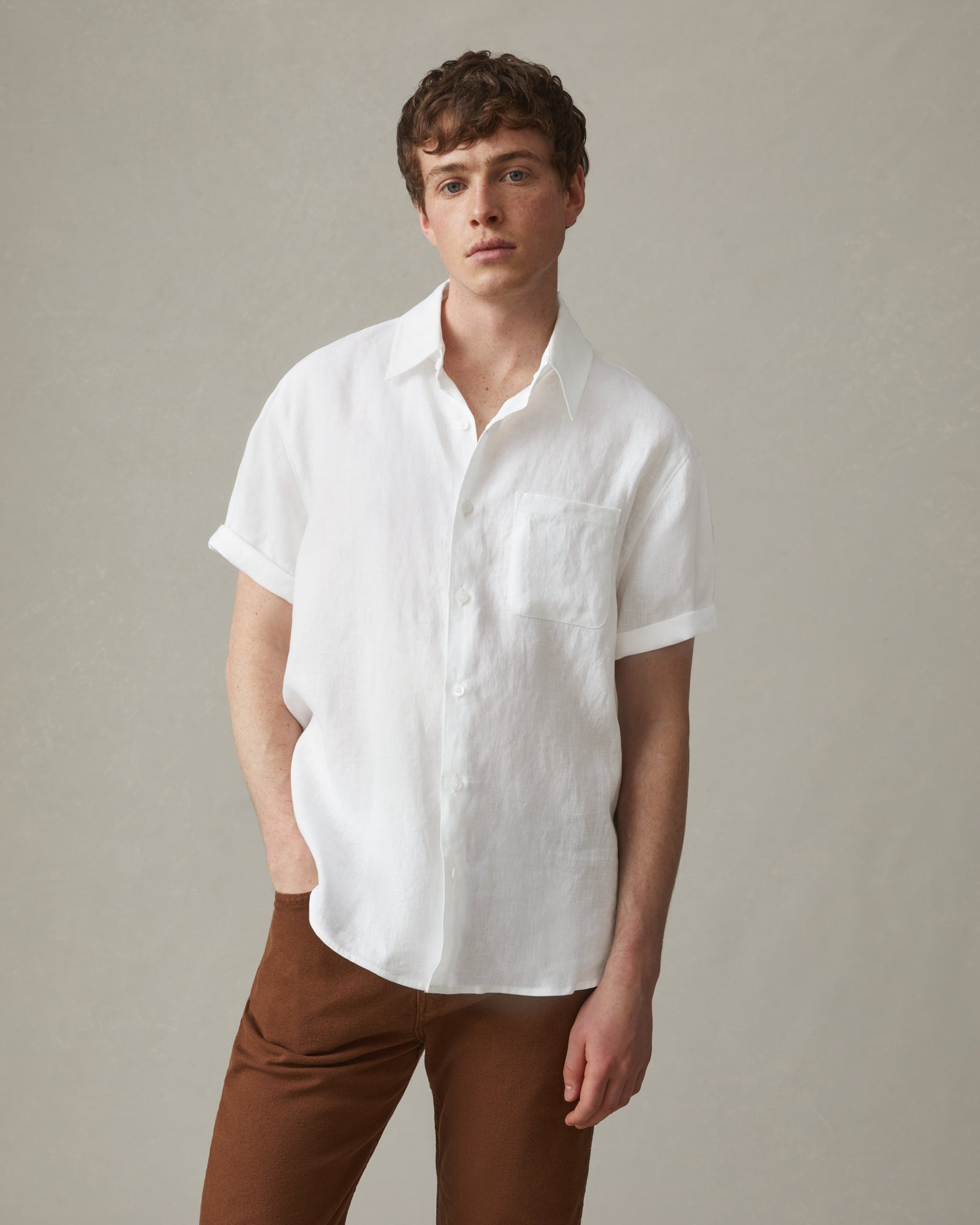 Easy Linen Shirt - White