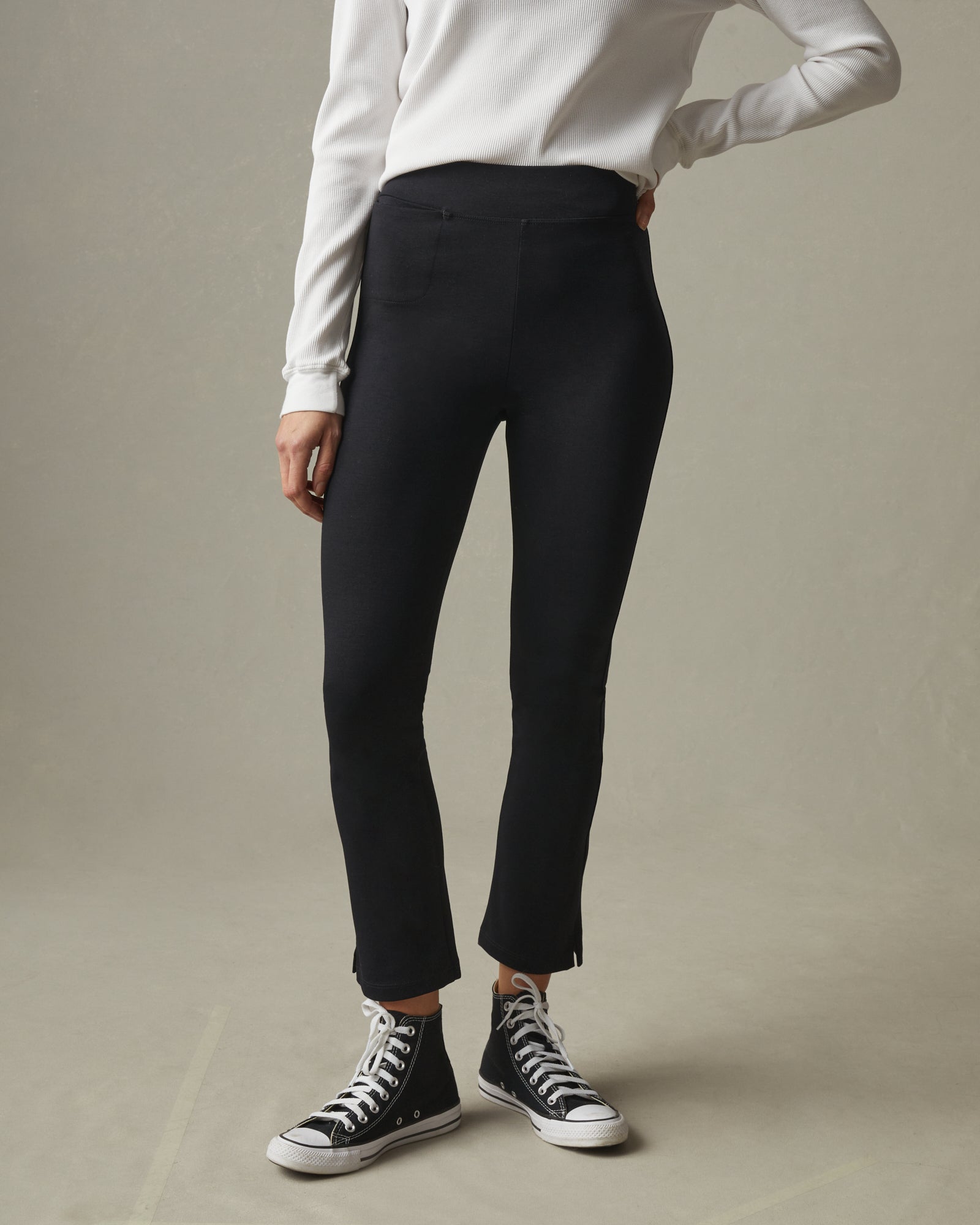 Double Knit Stitched Crease Pants