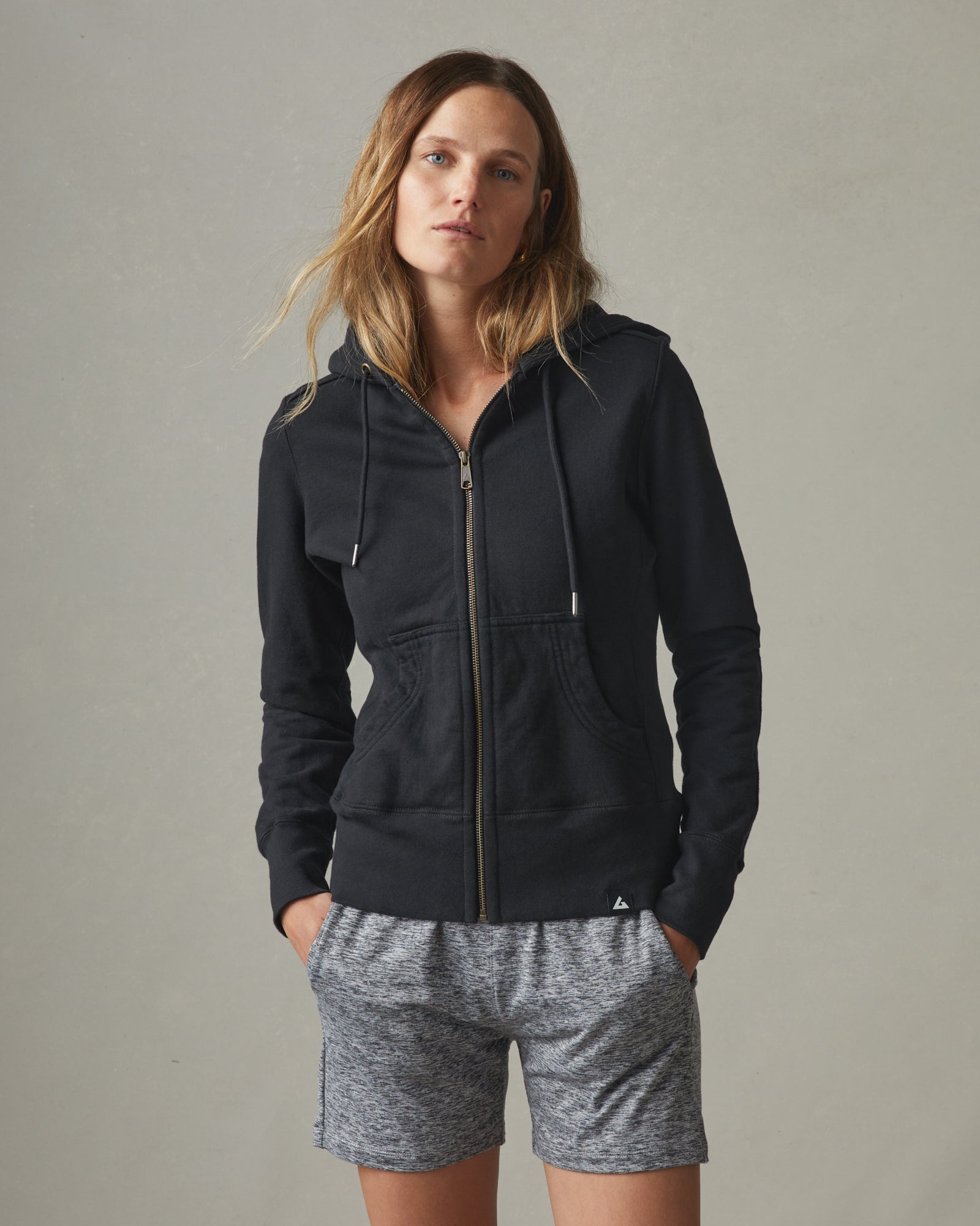 Women's Classic Full Zip Black