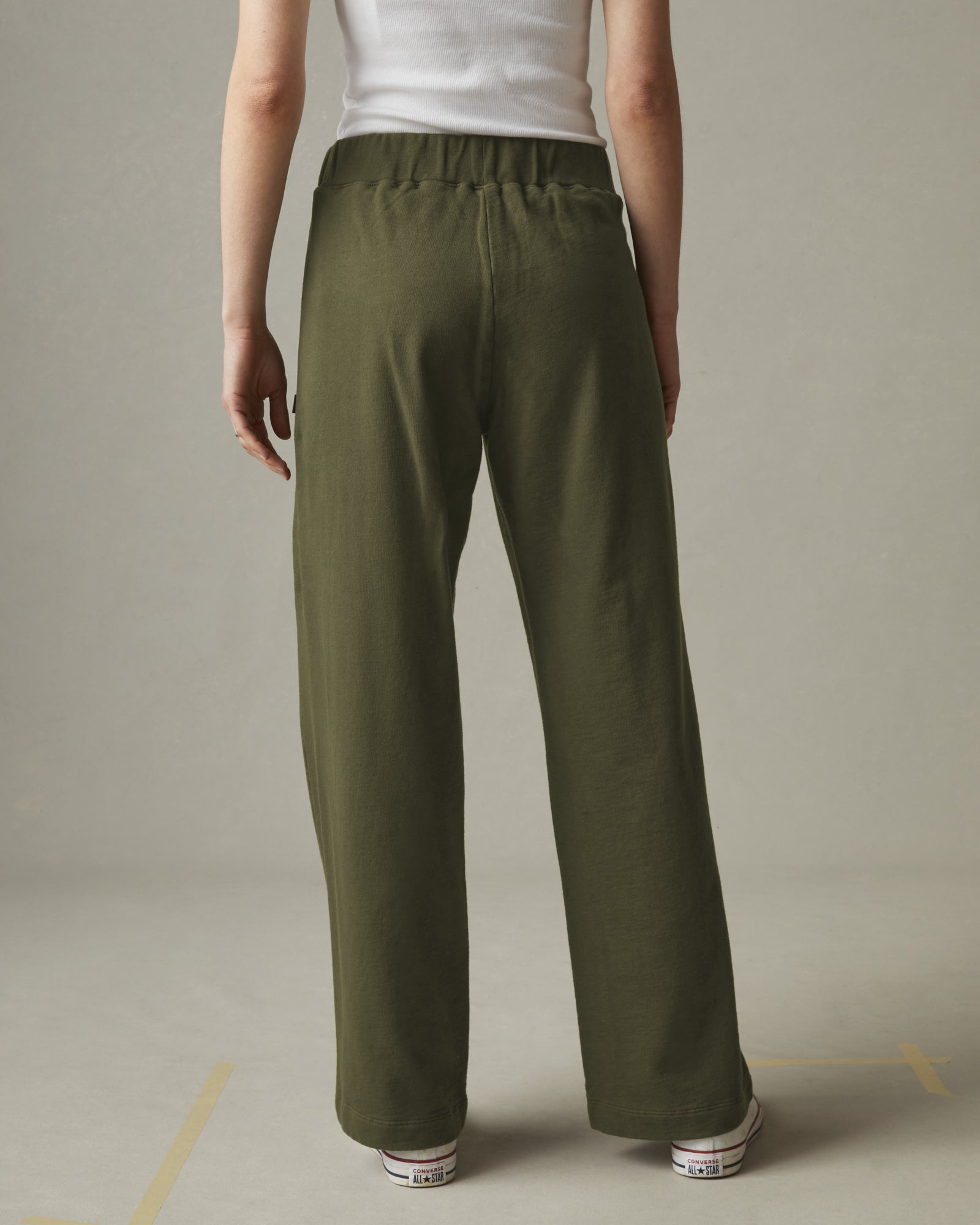 brændstof Fru ubetalt French Terry Straight Sweatpant - Moss