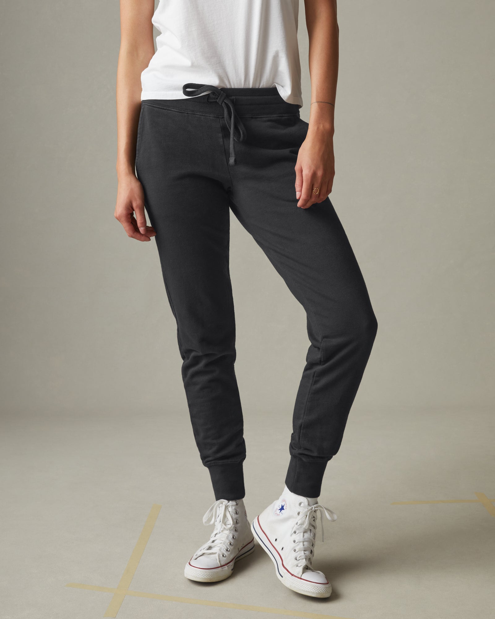 French Terry Jogger - Black