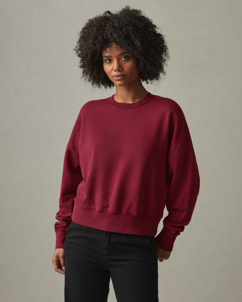 Women’s Premium Midweight Oversized Crew