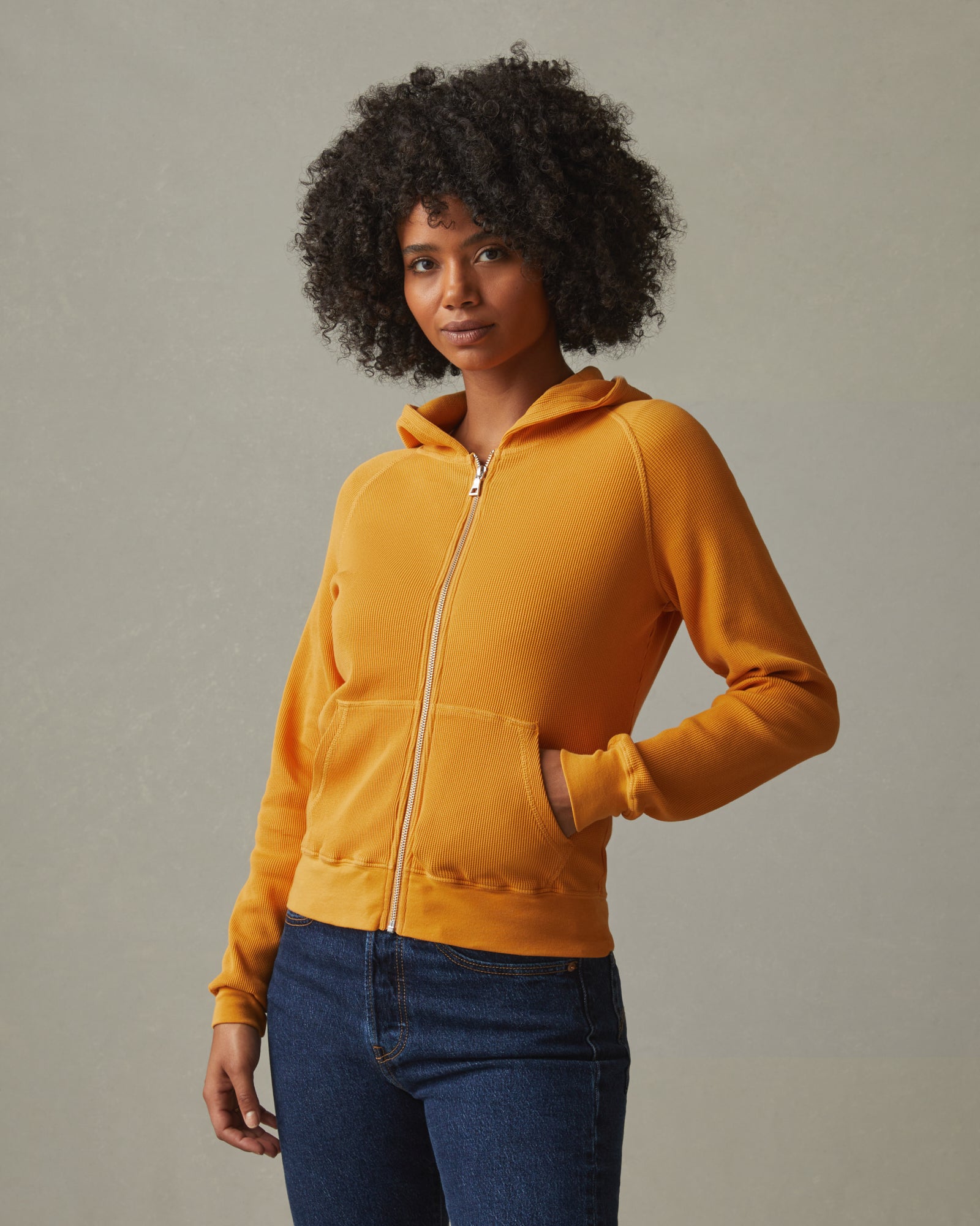 Waffle Hoodie - Butterscotch