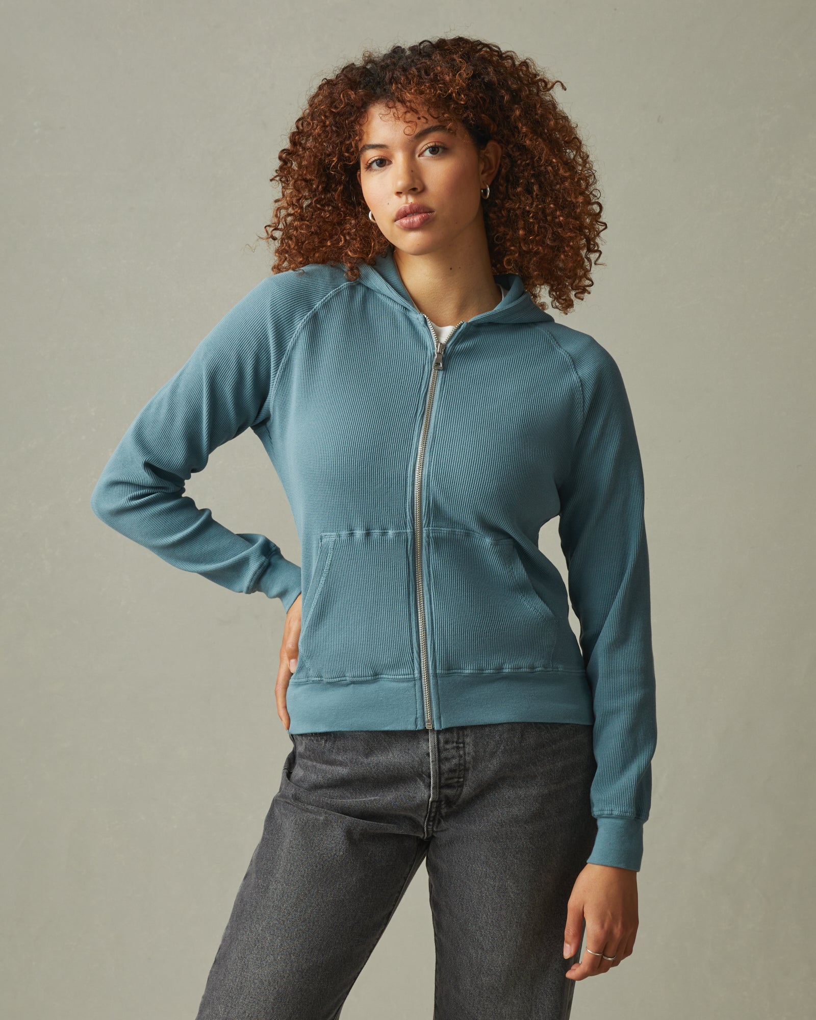 Waffle Hoodie - Lead