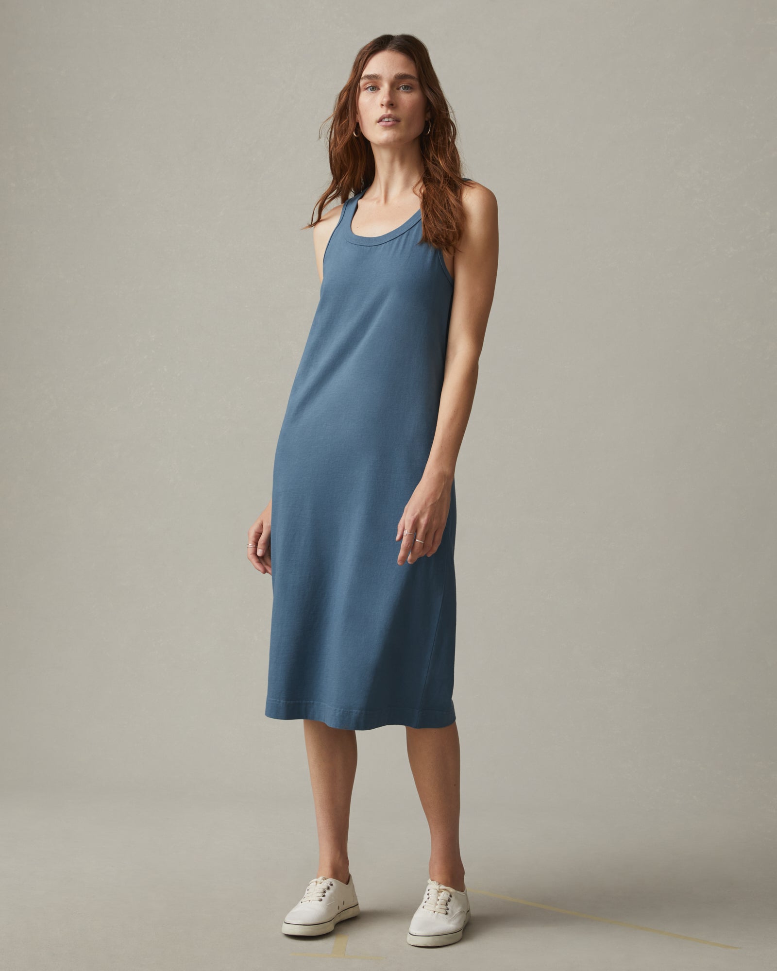 blue tank dress Poipu Blue Naniloa Hawaiian Dress for Island Elegance – Lavahut