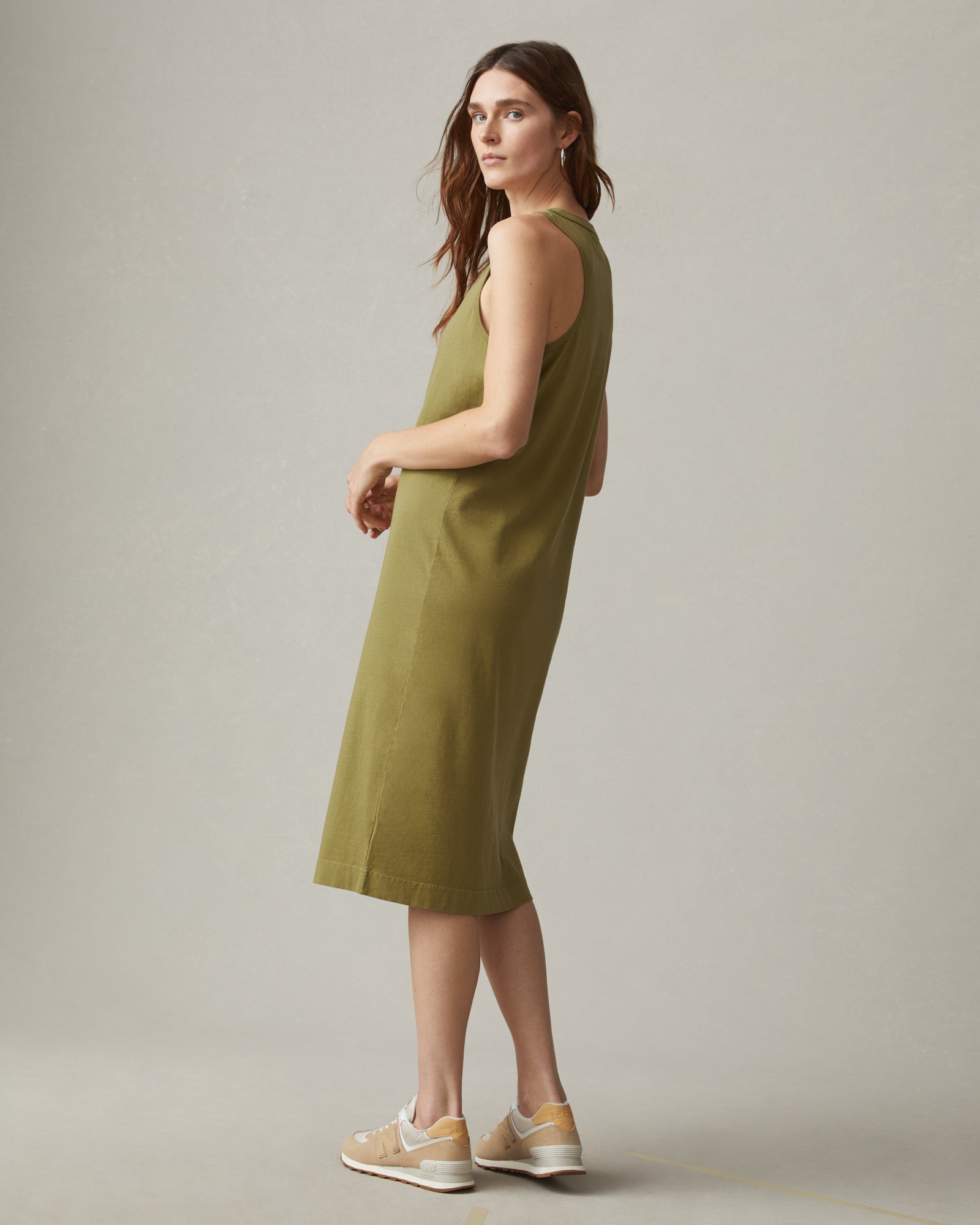 green racer dress RACER LOGO DRESS GREEN