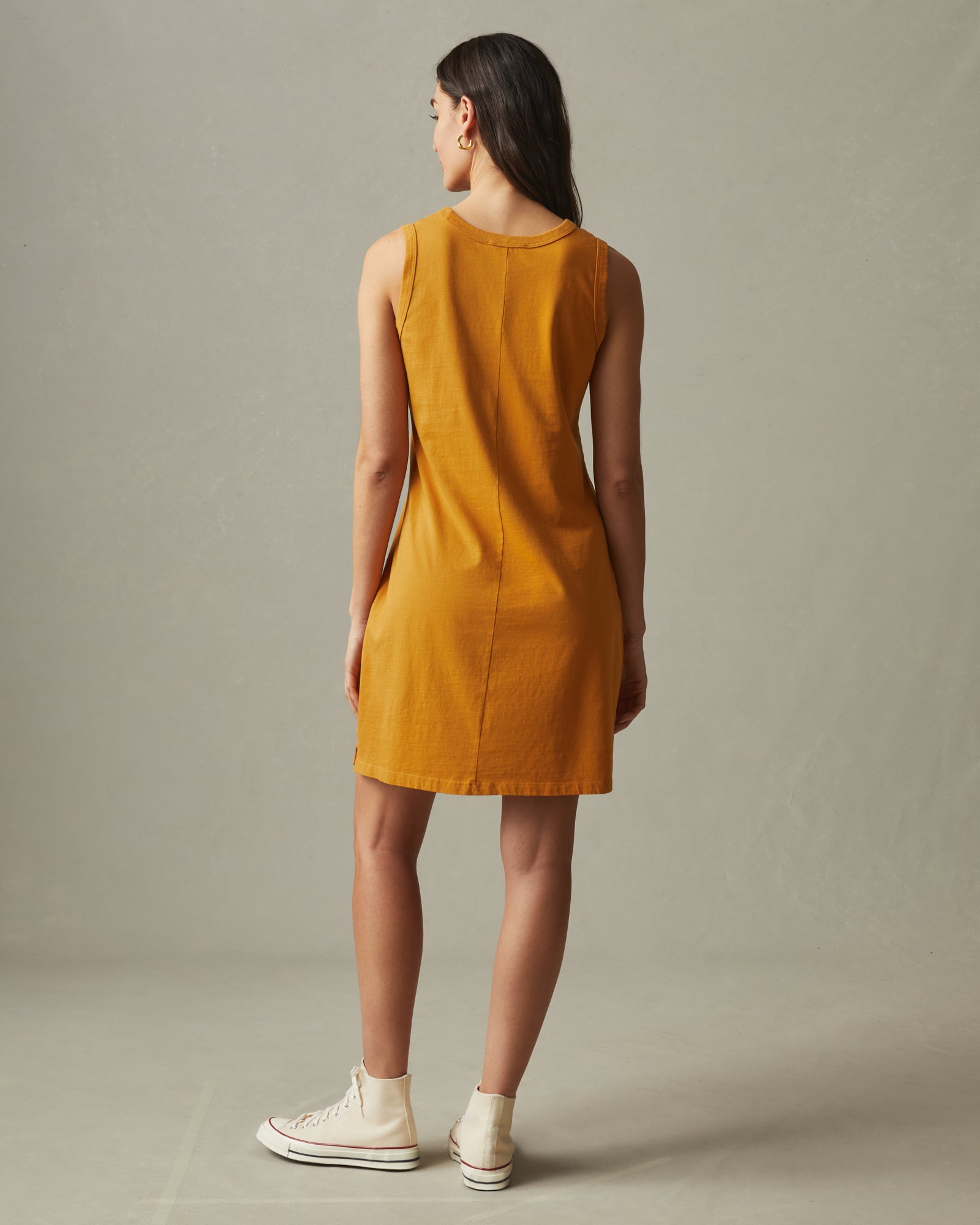 Women's Muscle Tee Dress - Inca Gold L