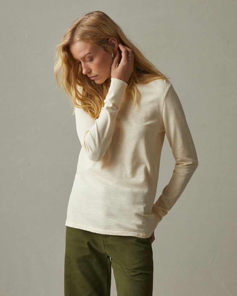 Women’s Premium Slub Long Sleeve Crew Tee