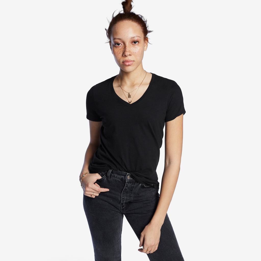 Women’s Classic Cotton V-Neck Tee