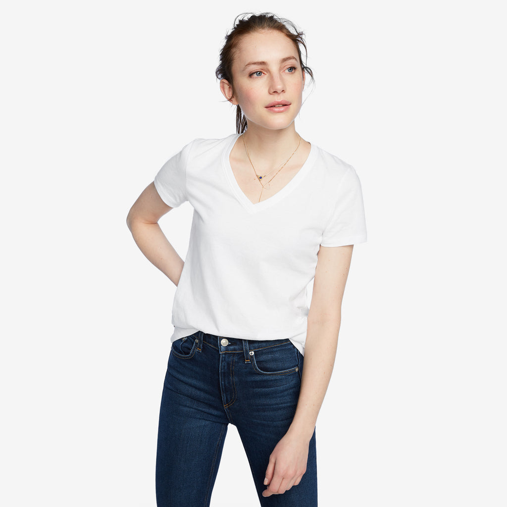 Women’s Classic Cotton V-Neck Tee