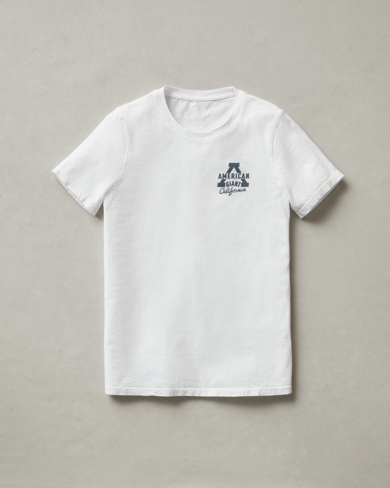 American Giant Women s Classic Cotton Graphic Tee White L