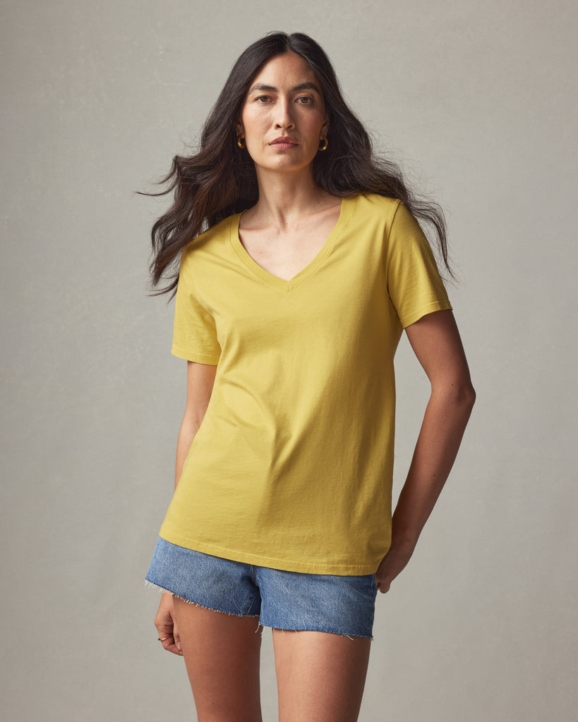 Women’s Classic Cotton V-Neck Tee