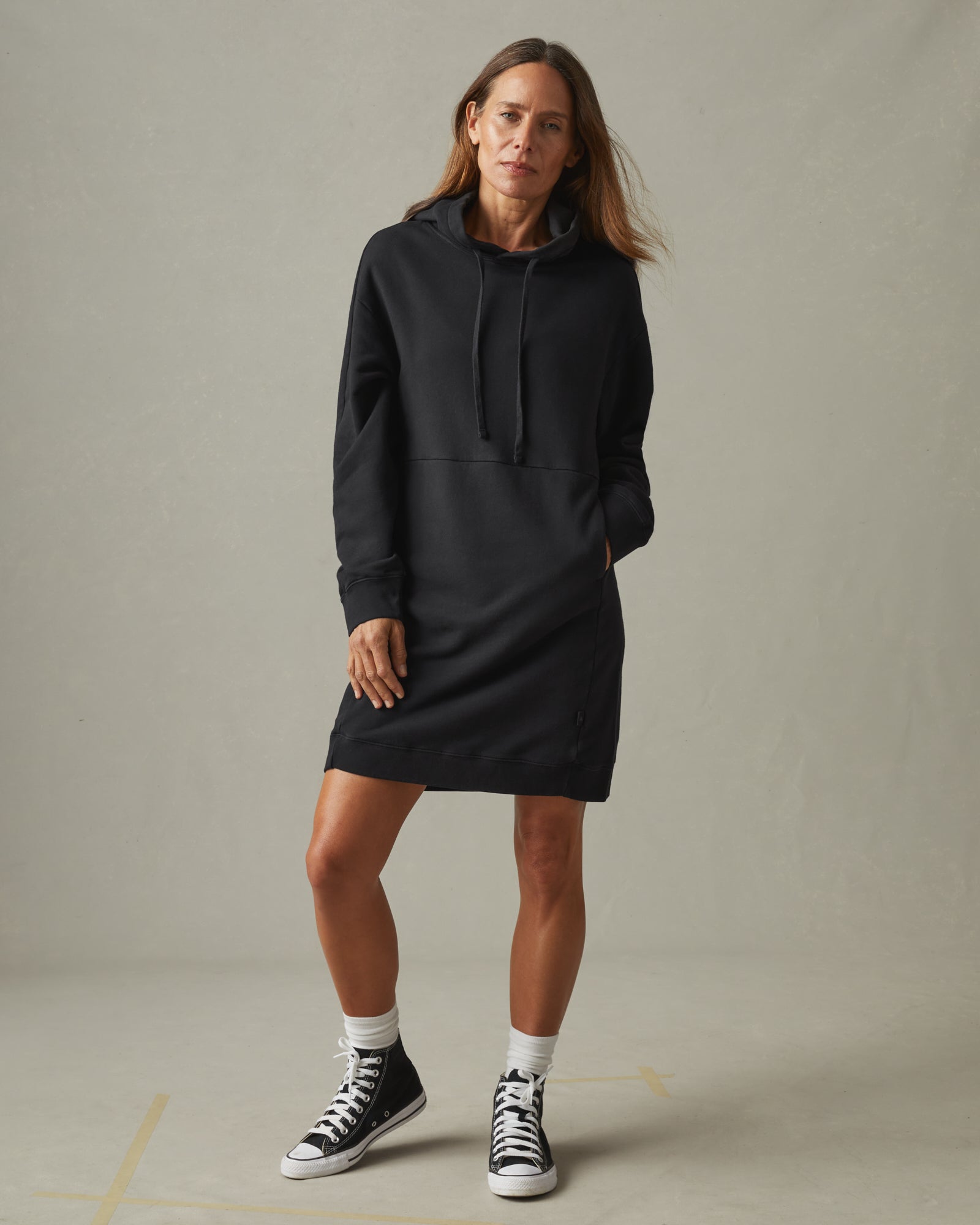 Women's Premium Midweight Hooded Dress