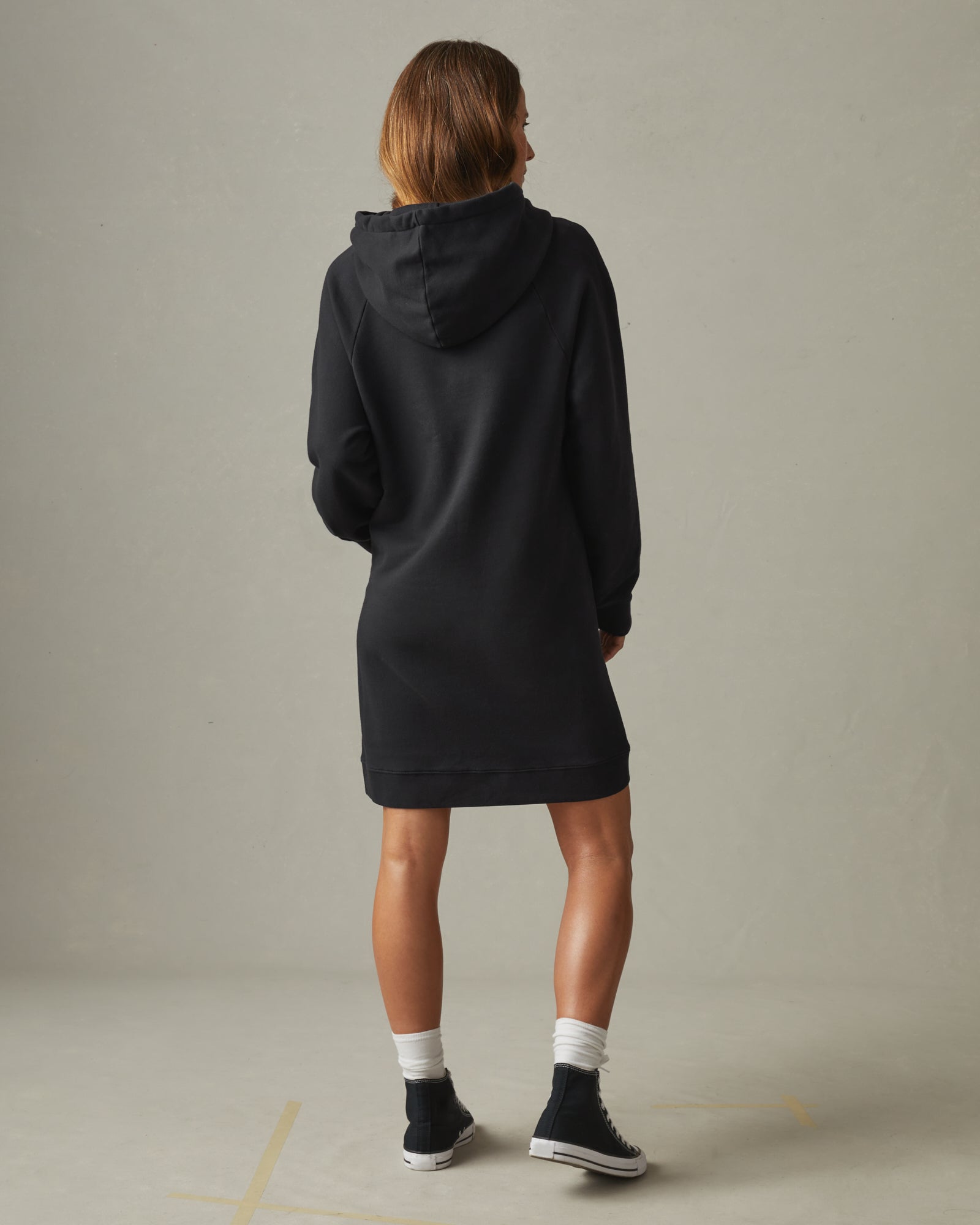 Women's Premium Midweight Hooded Dress - Meteorite