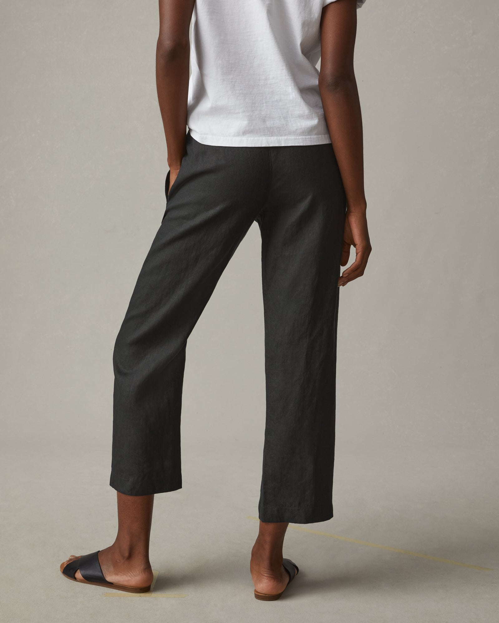Women's Linen Pant - Meteorite